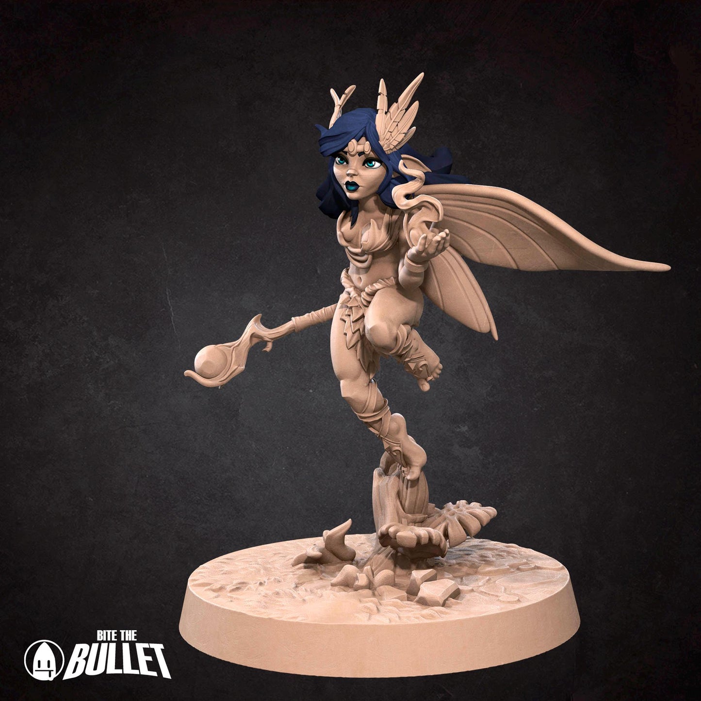 Pixie Druid | Pixies | Bite The Bullet | 35mm Scale | Resin Printed Tabletop RPG Miniature Figures | DND | 5E