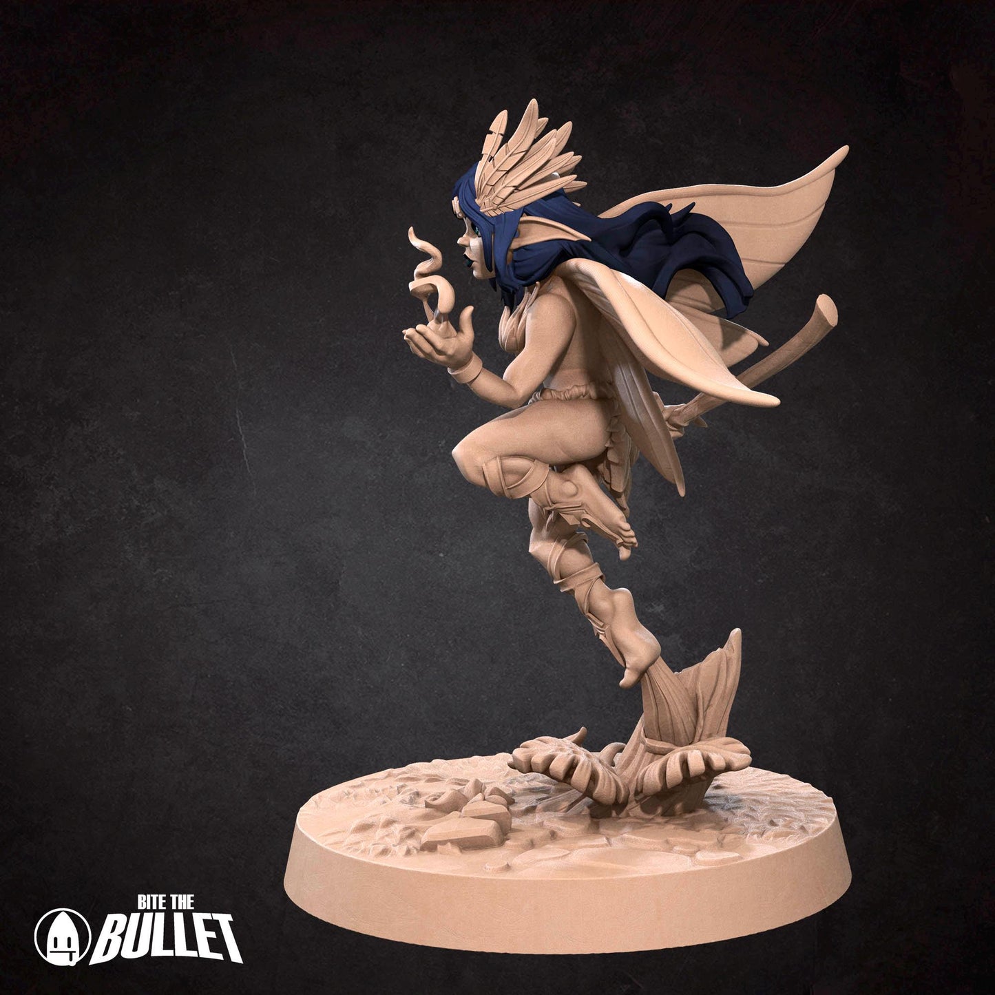 Pixie Druid | Pixies | Bite The Bullet | 35mm Scale | Resin Printed Tabletop RPG Miniature Figures | DND | 5E