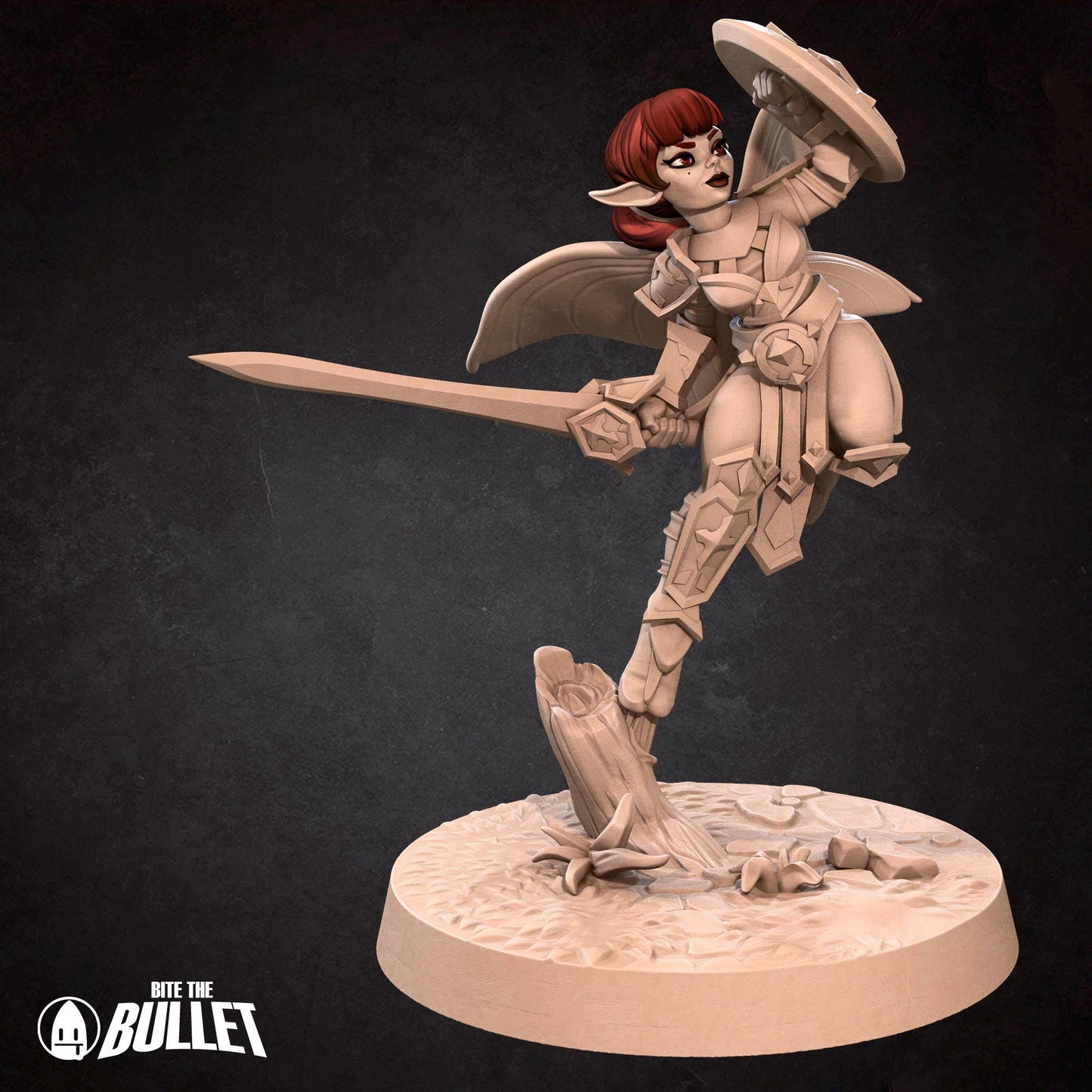 Pixie Paladin | Pixies | Bite The Bullet | 35mm Scale | Resin Printed Tabletop RPG Miniature Figures | DND | 5E