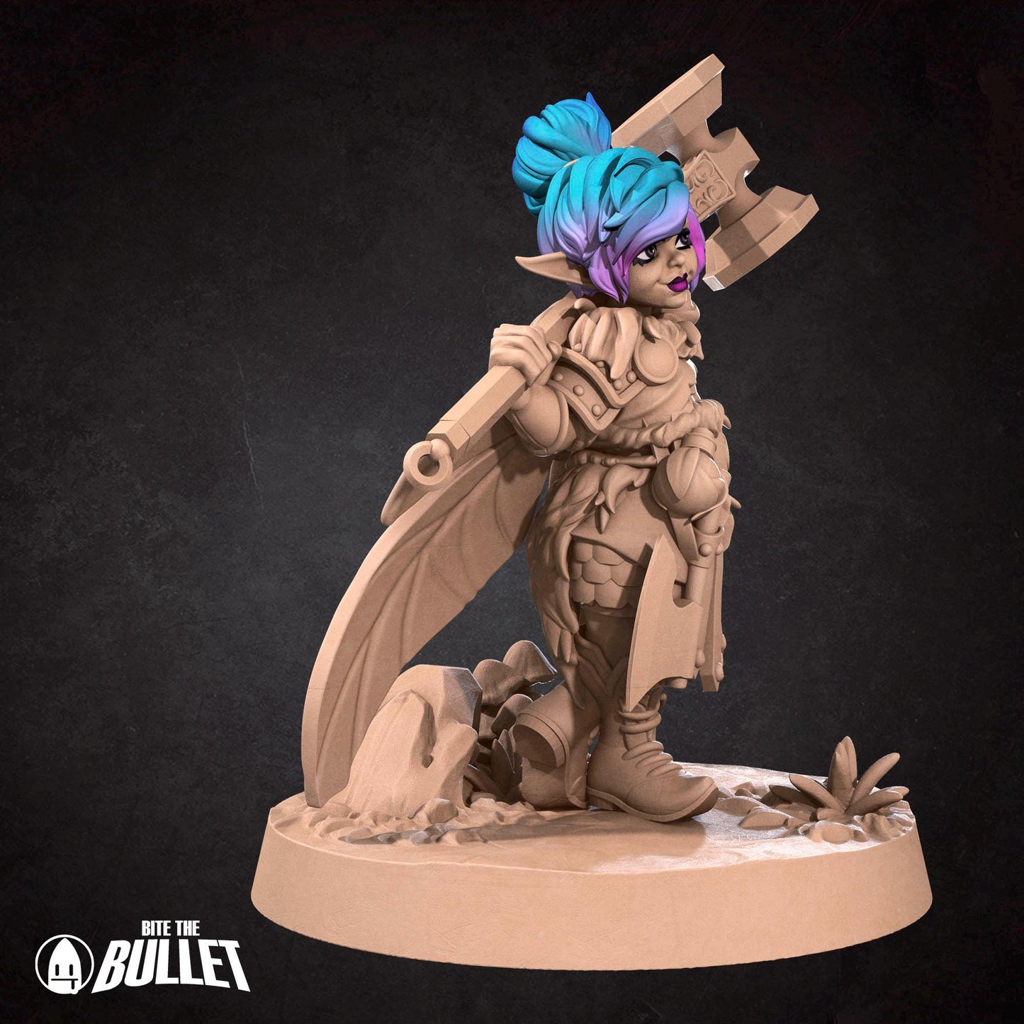 Pixie Warrior | Pixies | Bite The Bullet | 35mm Scale | Resin Printed Tabletop RPG Miniature Figures | DND | 5E