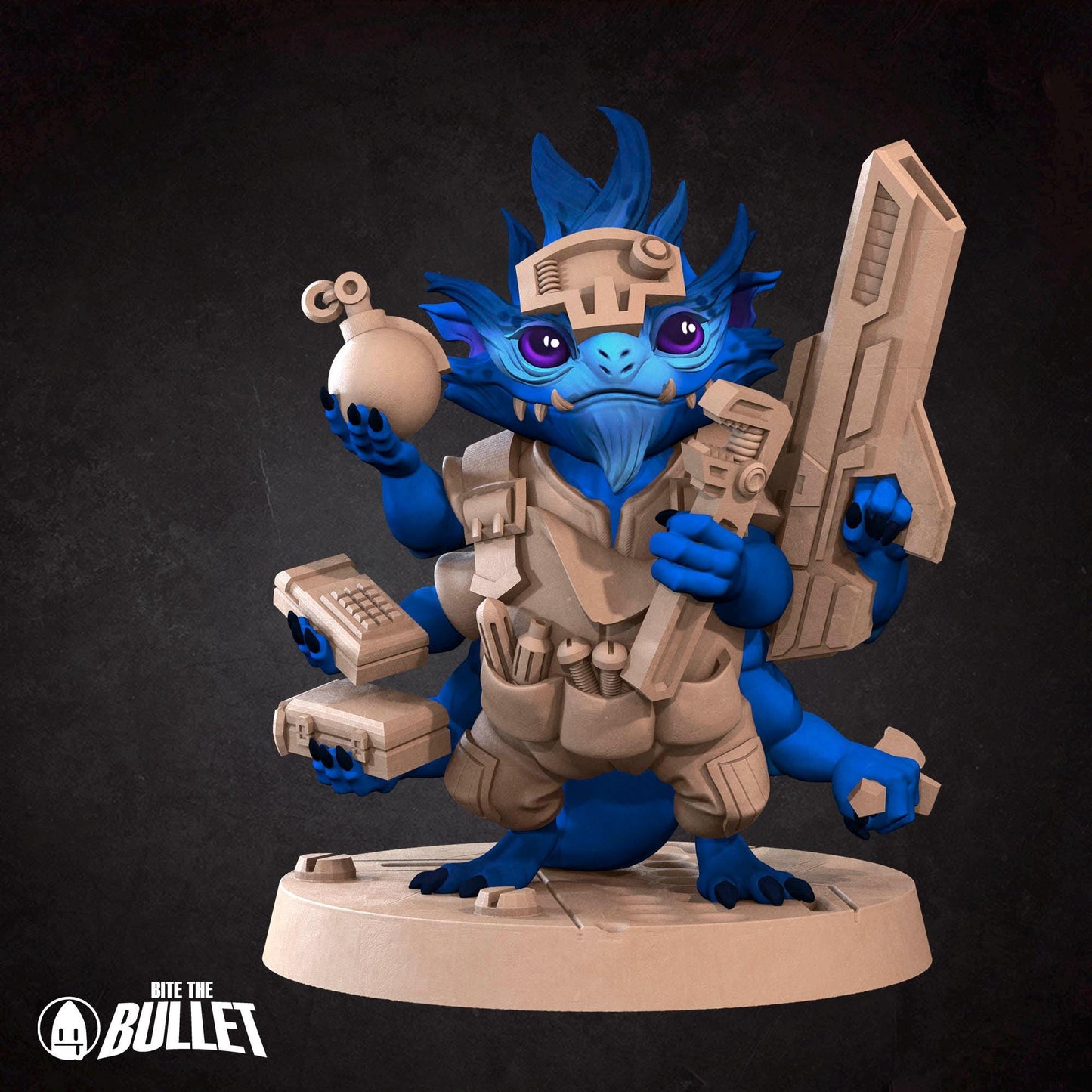 Furblin Mechanic | Bullet Galaxy | Bite The Bullet | 35mm Scale | Resin Printed Tabletop RPG Miniature Figures | DND | 5E