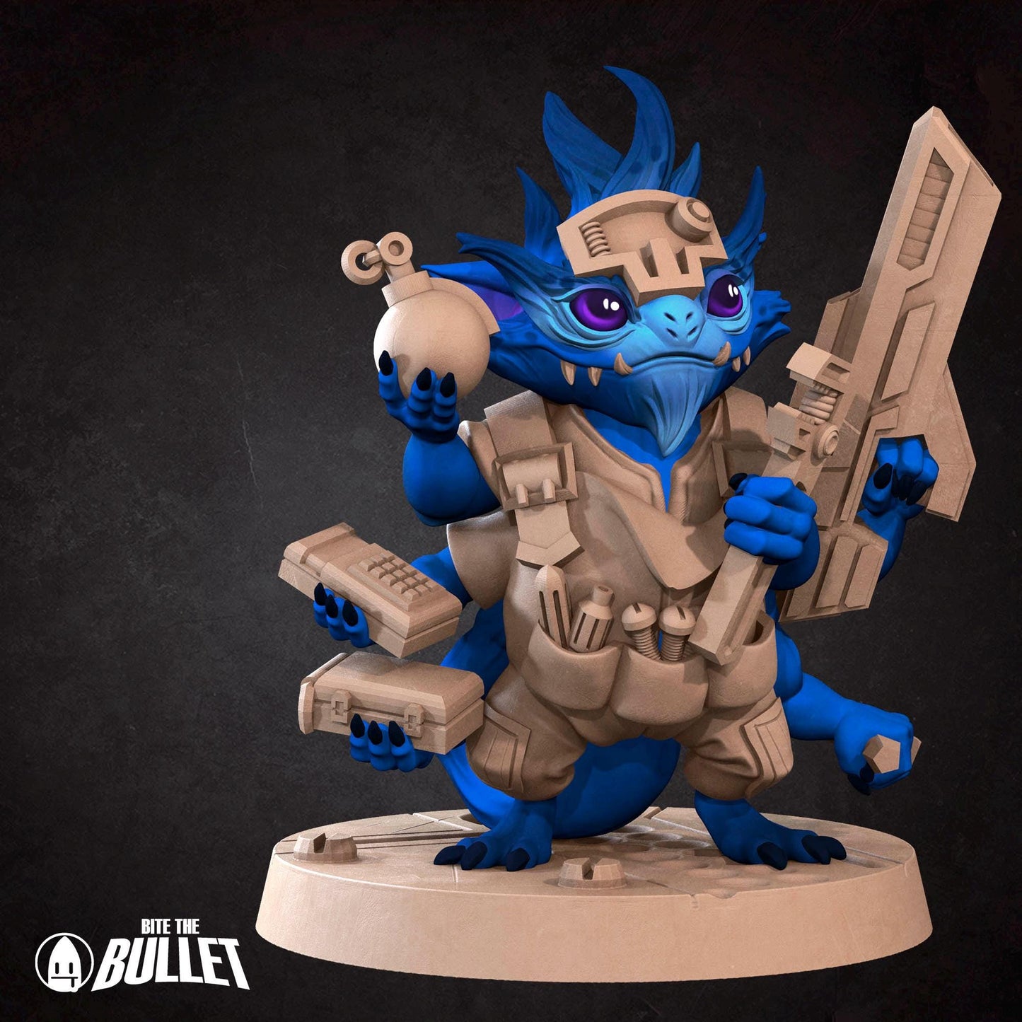 Furblin Mechanic | Bullet Galaxy | Bite The Bullet | 35mm Scale | Resin Printed Tabletop RPG Miniature Figures | DND | 5E