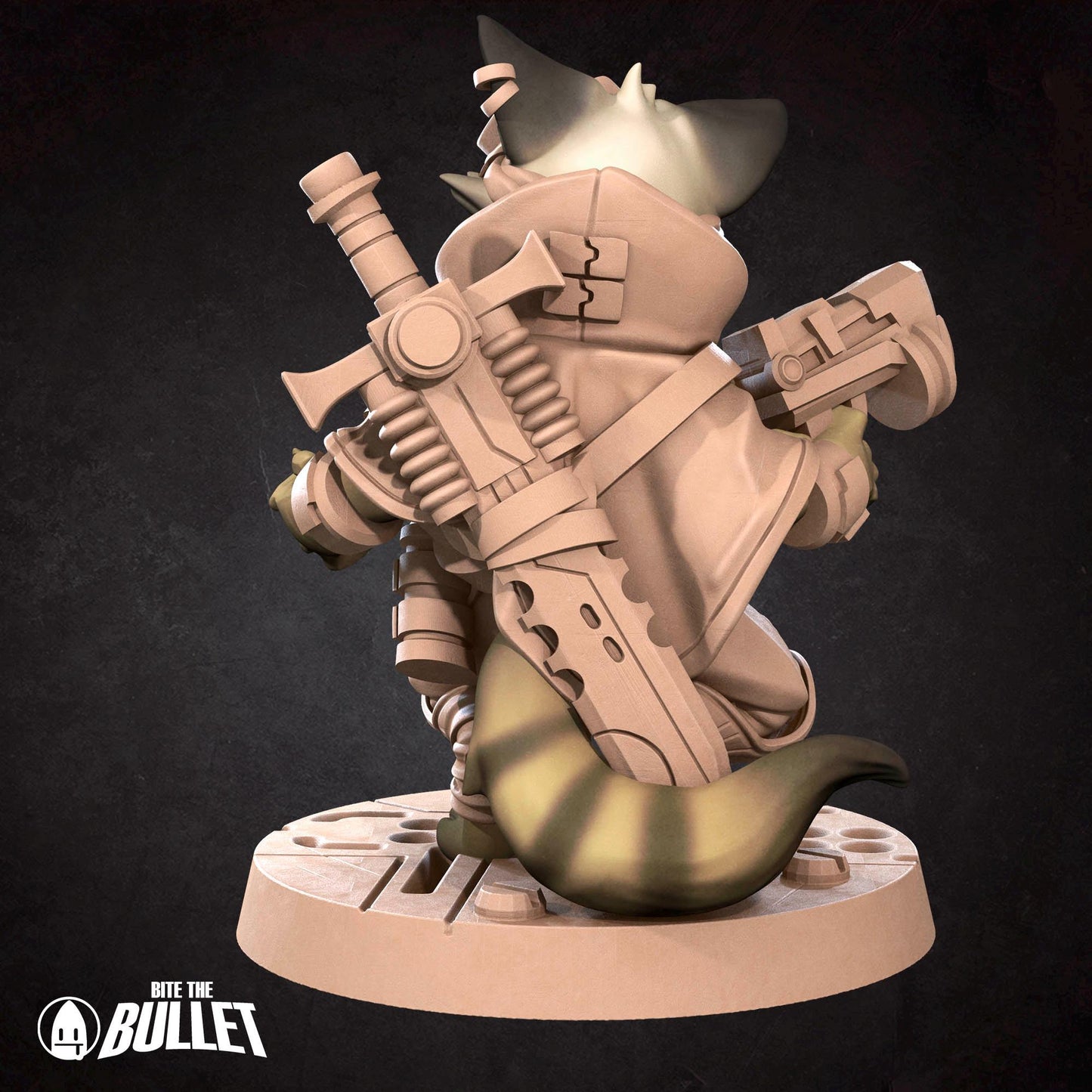 Space Catfolk Vanguard | Bullet Galaxy | Bite The Bullet | 35mm Scale | Resin Printed Tabletop RPG Miniature Figures | DND | 5E