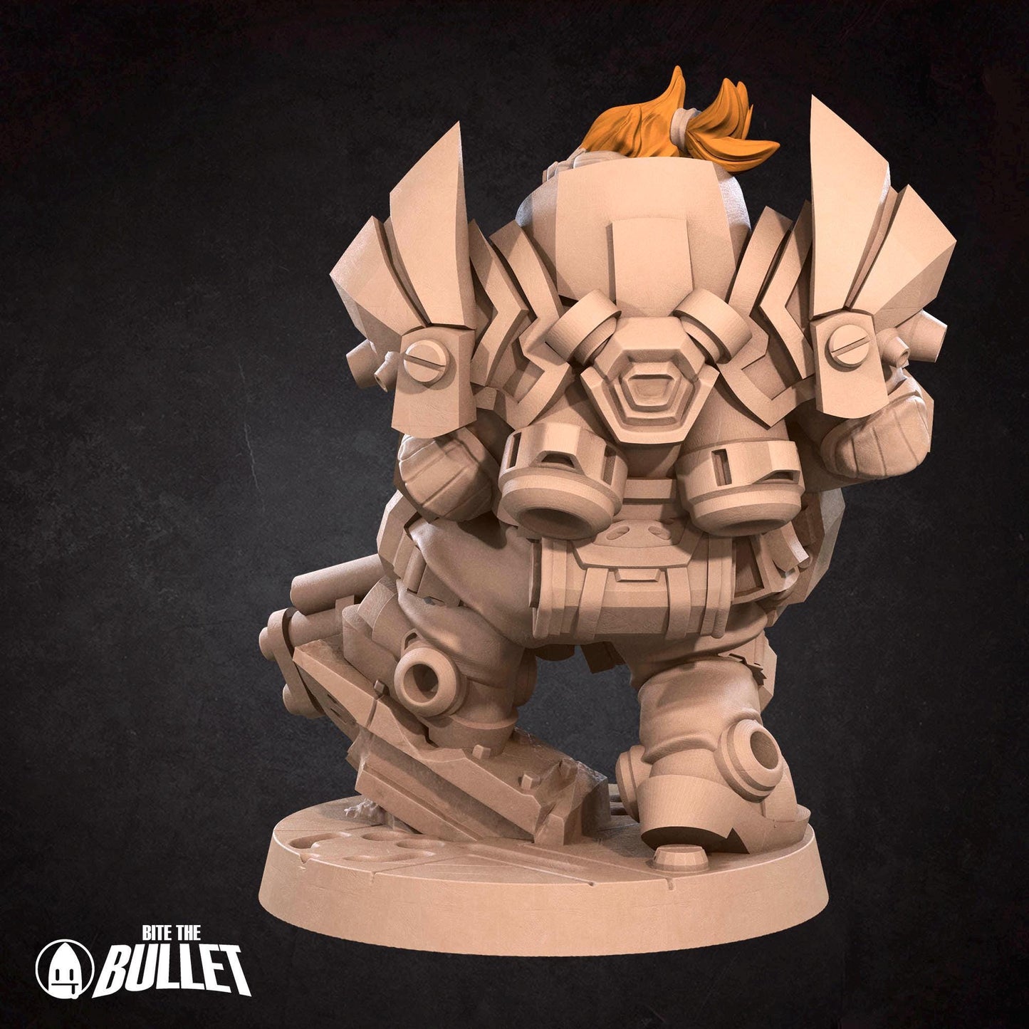 Space Dwarf Soldier | Bullet Galaxy | Bite The Bullet | 35mm Scale | Resin Printed Tabletop RPG Miniature Figures | DND | 5E