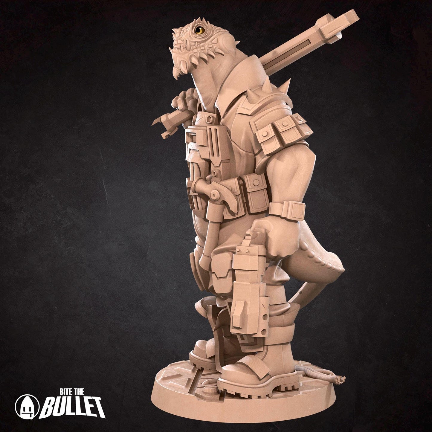 Space Lizard Mechanic | Bullet Galaxy | Bite The Bullet | 35mm Scale | Resin Printed Tabletop RPG Miniature Figures | DND | 5E