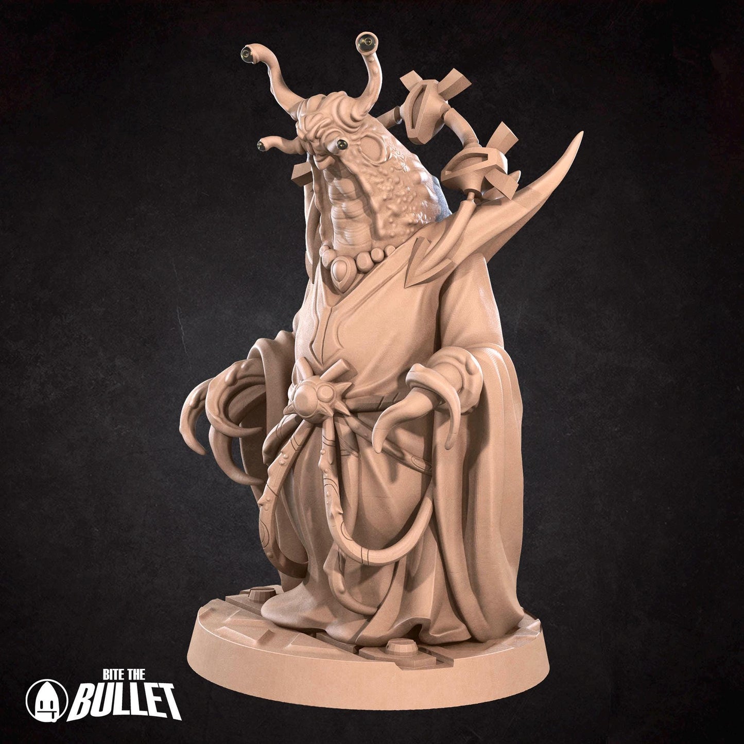 Space Slug Mystic | Bullet Galaxy | Bite The Bullet | 35mm Scale | Resin Printed Tabletop RPG Miniature Figures | DND | 5E
