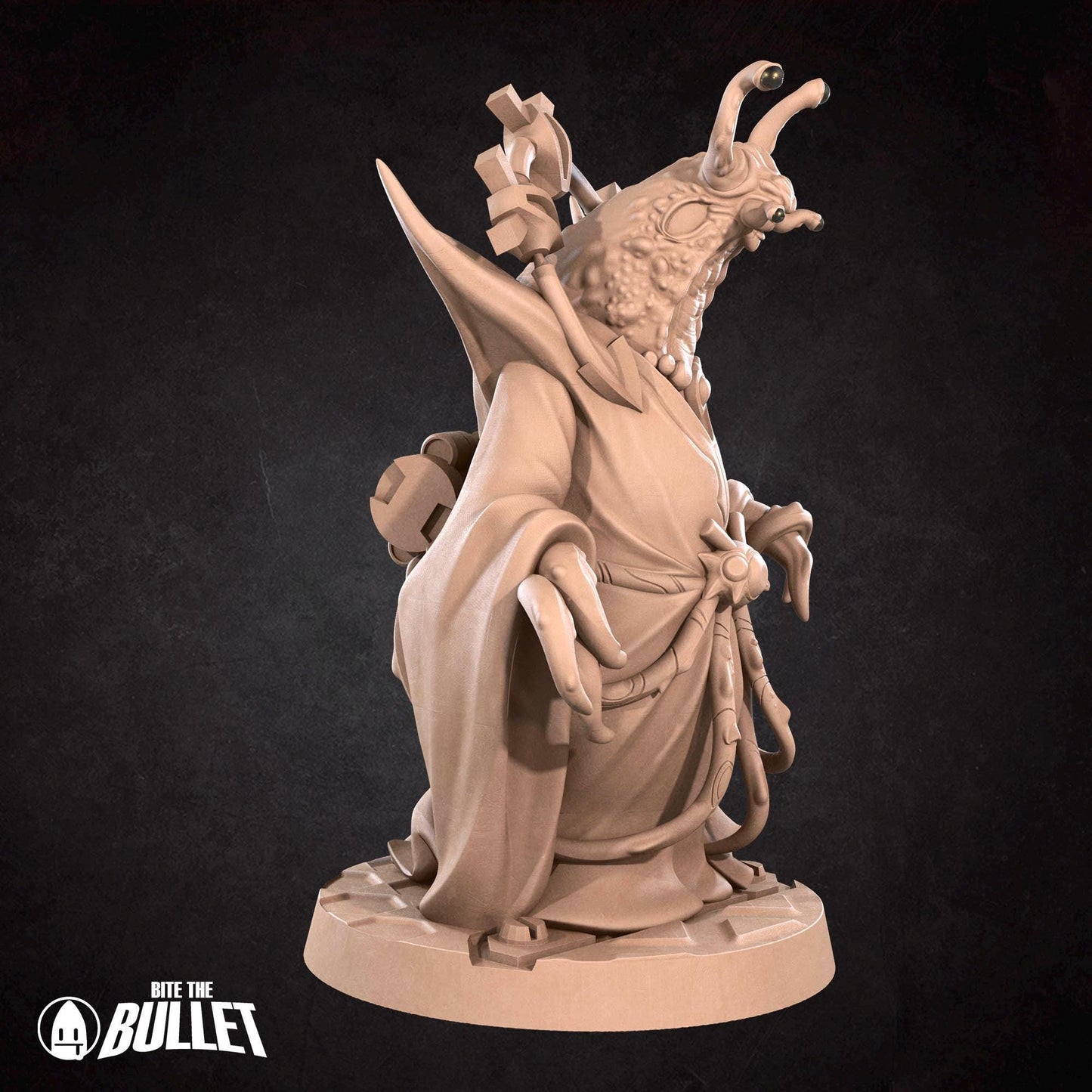 Space Slug Mystic | Bullet Galaxy | Bite The Bullet | 35mm Scale | Resin Printed Tabletop RPG Miniature Figures | DND | 5E