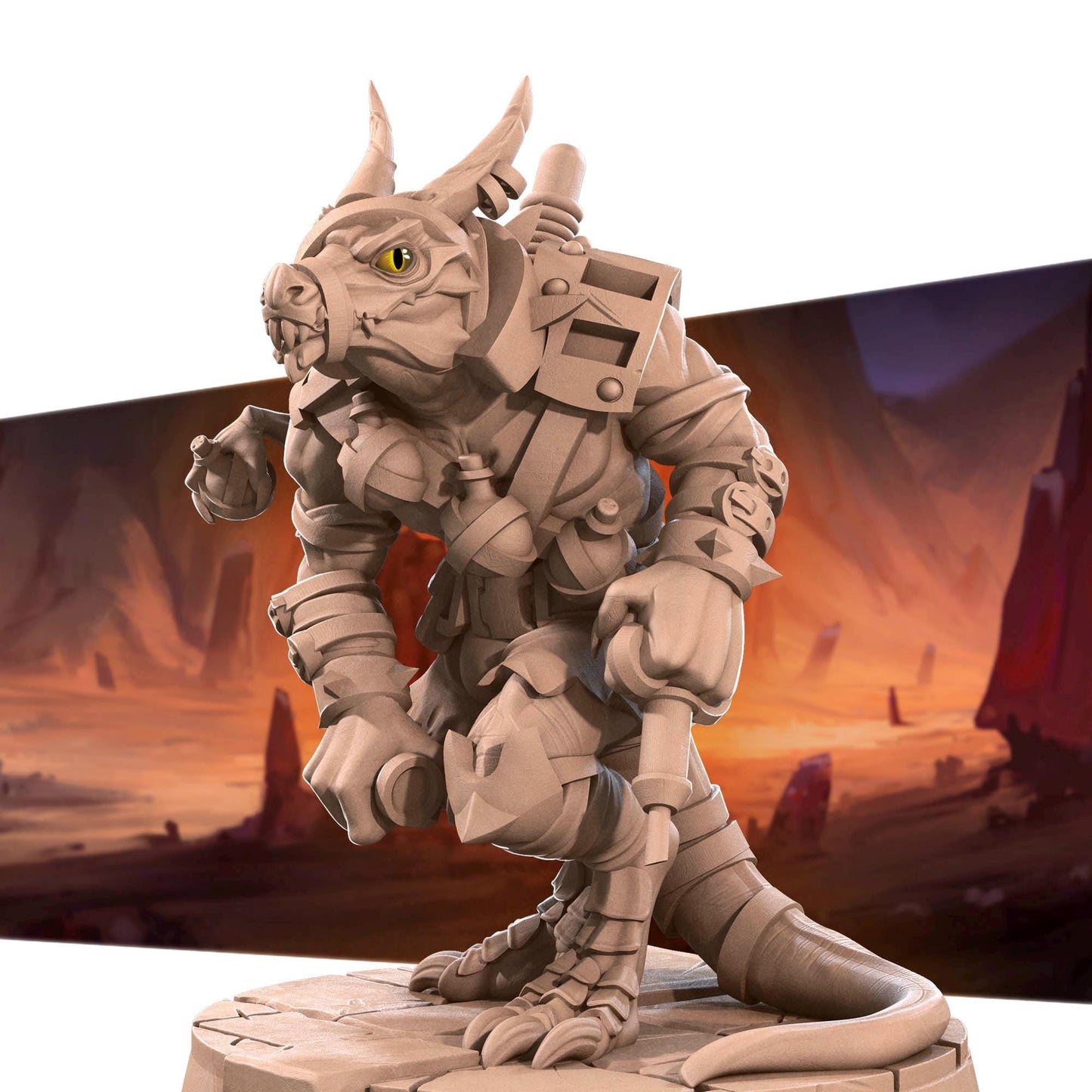Kobold Alchemist | Kobolds D&D | Bite The Bullet | 35mm Scale | Resin Printed Tabletop RPG Miniature Figures | DND | 5E