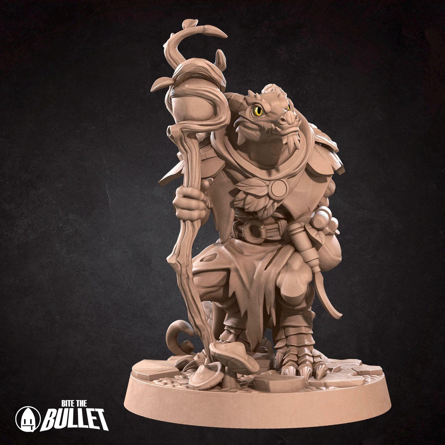 Kobold Druid | Kobolds D&D | Bite The Bullet | 35mm Scale | Resin Printed Tabletop RPG Miniature Figures | DND | 5E