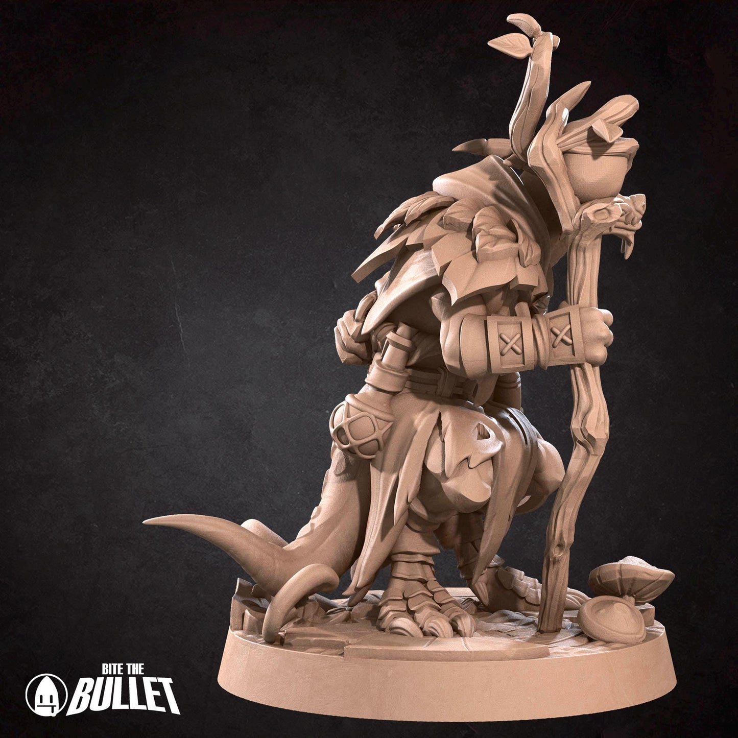 Kobold Druid | Kobolds D&D | Bite The Bullet | 35mm Scale | Resin Printed Tabletop RPG Miniature Figures | DND | 5E