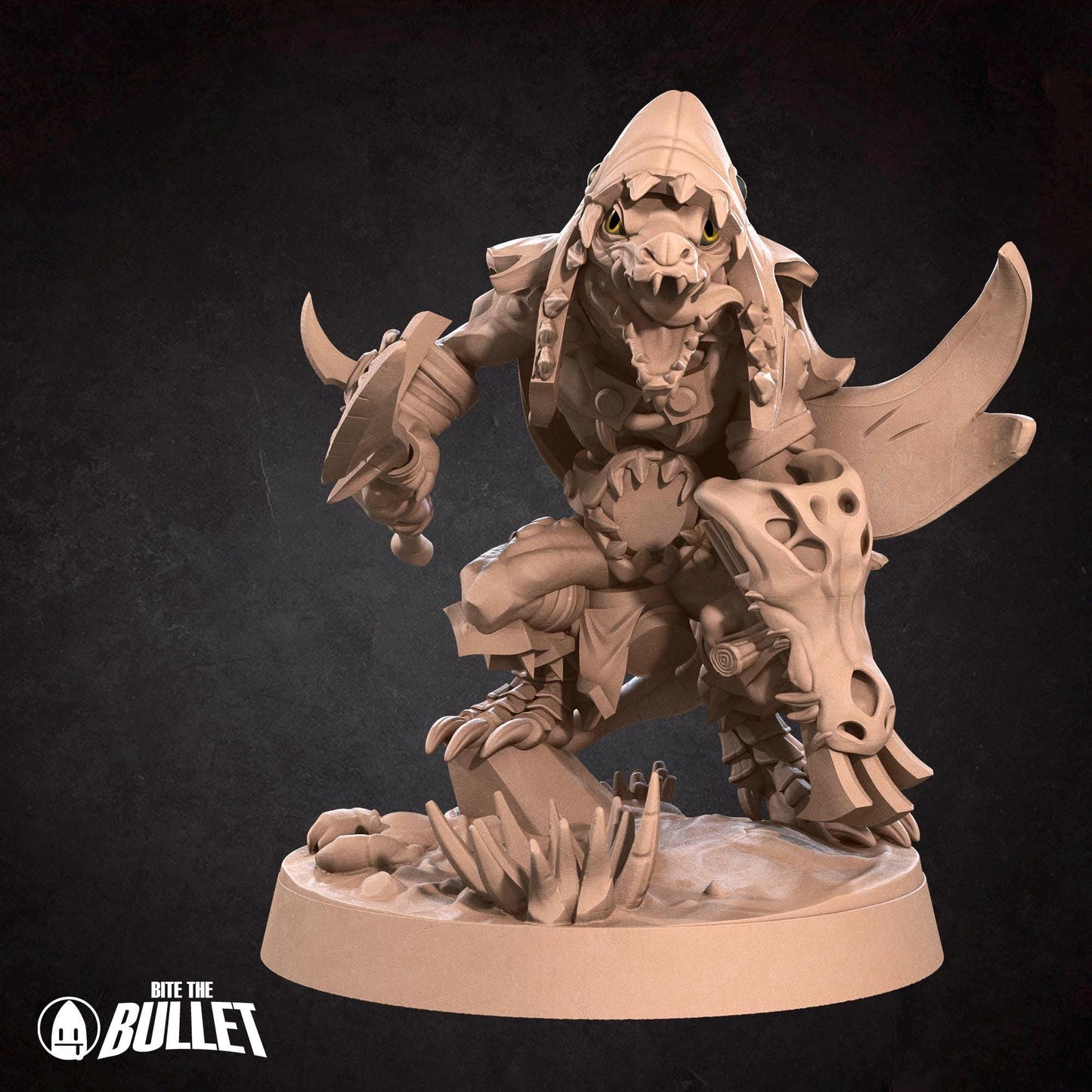 Kobold Fighter | Kobolds D&D | Bite The Bullet | 35mm Scale | Resin Printed Tabletop RPG Miniature Figures | DND | 5E