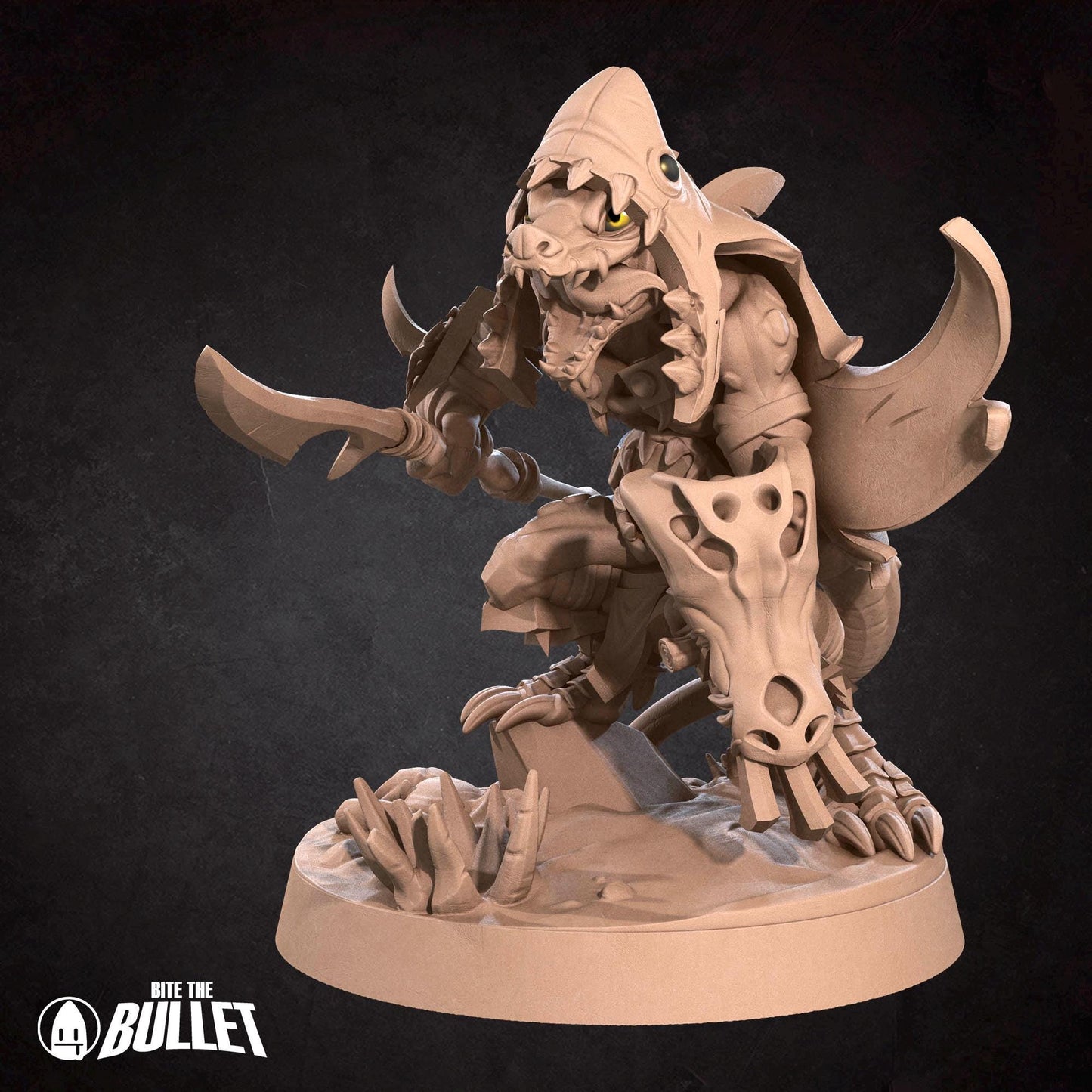 Kobold Fighter | Kobolds D&D | Bite The Bullet | 35mm Scale | Resin Printed Tabletop RPG Miniature Figures | DND | 5E