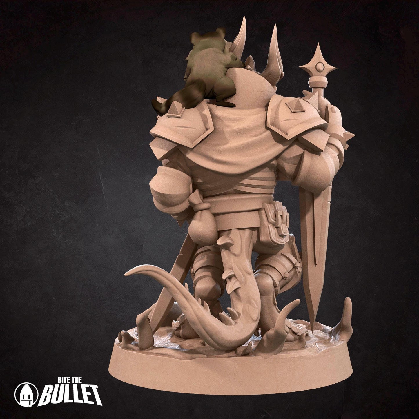 Kobold Paladin | Kobolds D&D | Bite The Bullet | 35mm Scale | Resin Printed Tabletop RPG Miniature Figures | DND | 5E