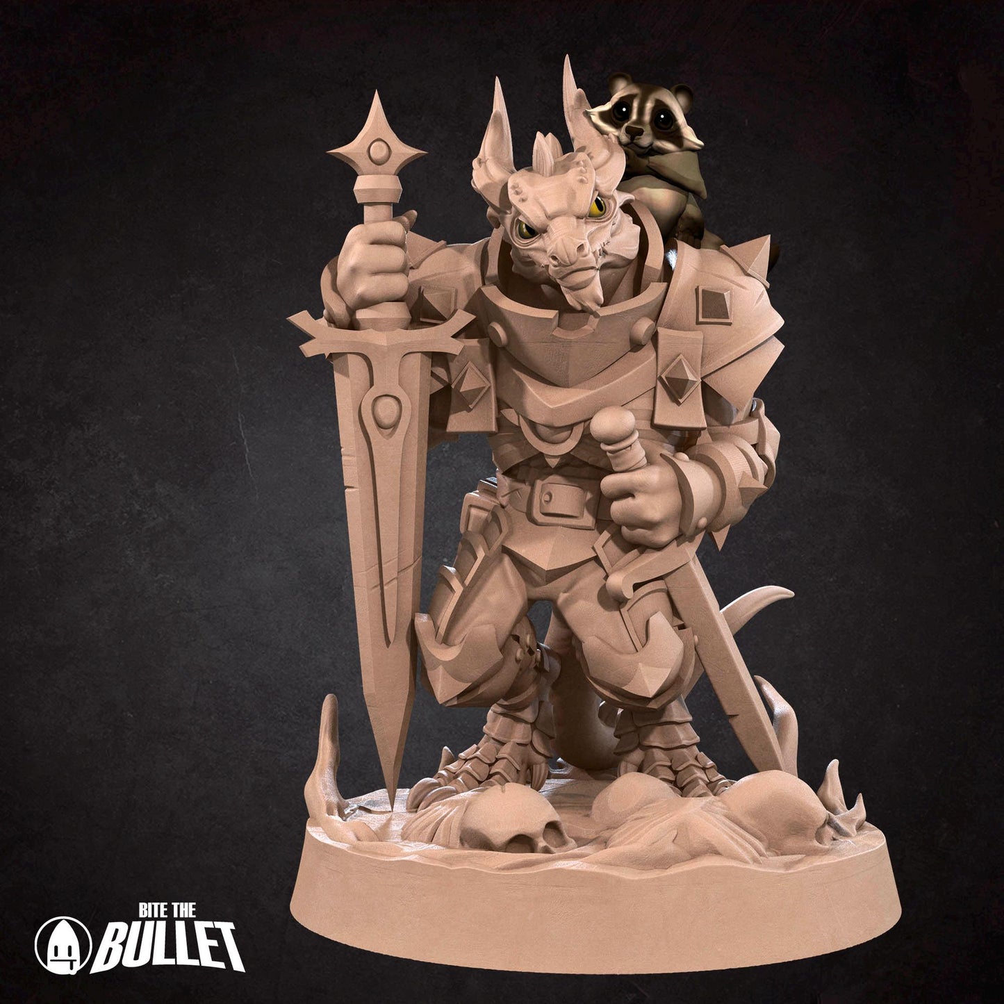 Kobold Paladin | Kobolds D&D | Bite The Bullet | 35mm Scale | Resin Printed Tabletop RPG Miniature Figures | DND | 5E
