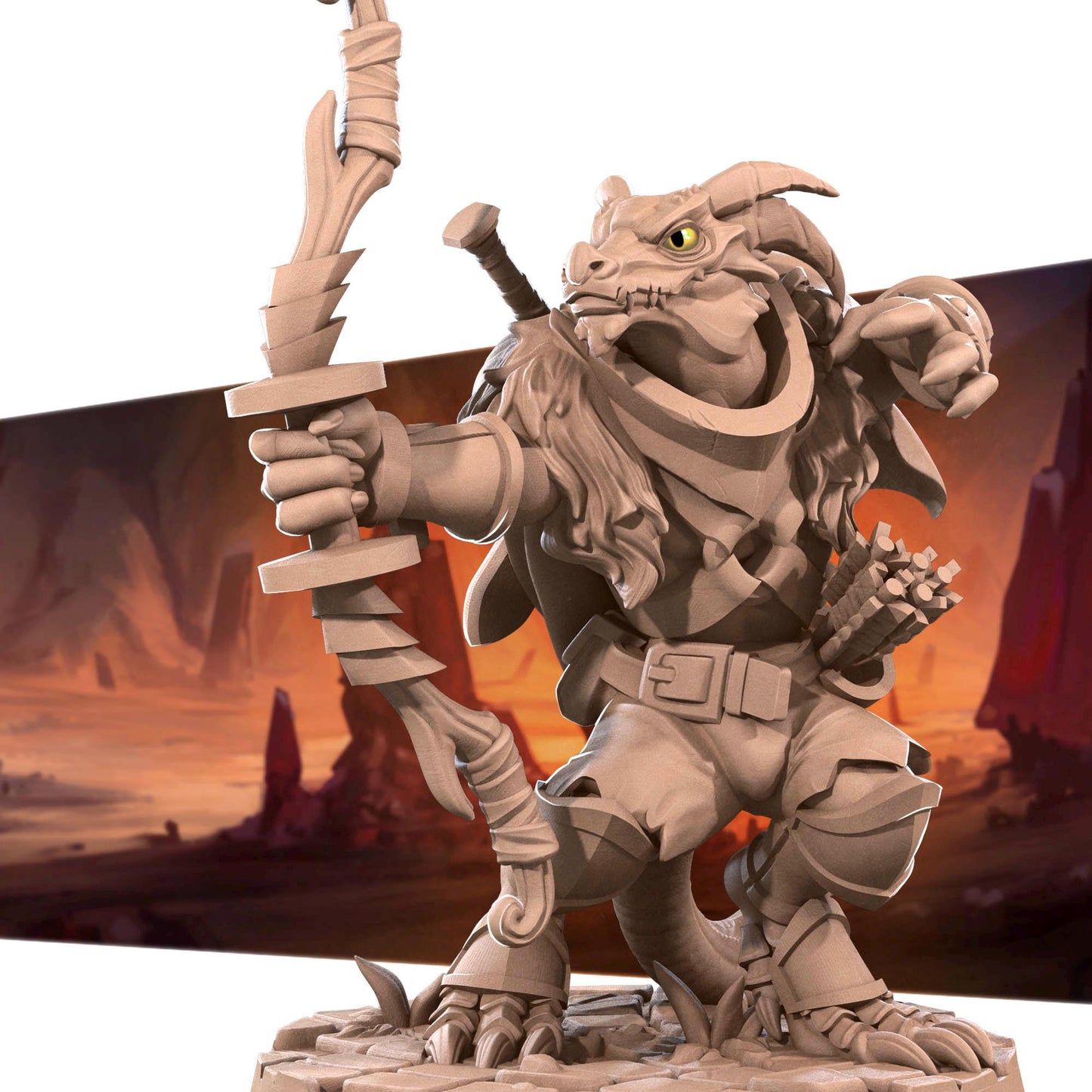 Kobold Ranger | Kobolds D&D | Bite The Bullet | 35mm Scale | Resin Printed Tabletop RPG Miniature Figures | DND | 5E