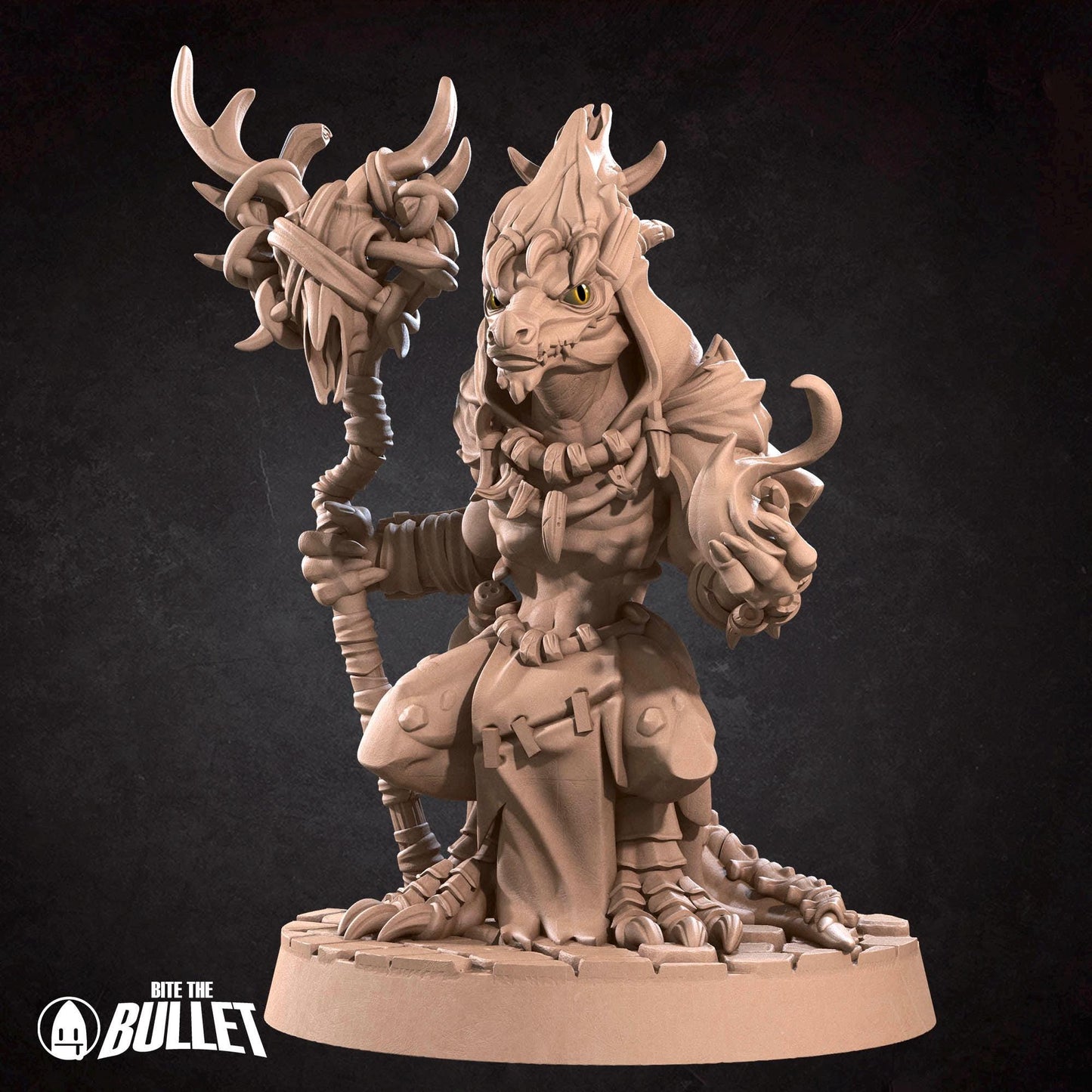 Kobold Warlock | Kobolds D&D | Bite The Bullet | 35mm Scale | Resin Printed Tabletop RPG Miniature Figures | DND | 5E