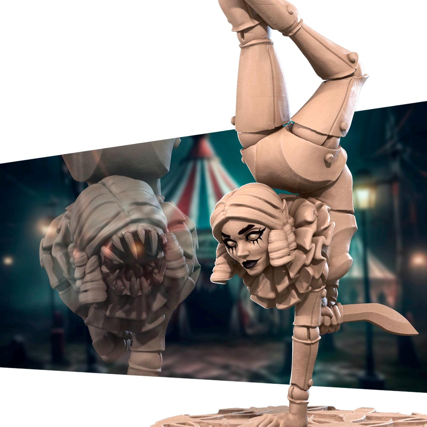 Spider Trainer Contortionist | Horror Circus | Bite The Bullet | 35mm Scale | Resin Printed Tabletop RPG Miniature Figures | DND | 5E