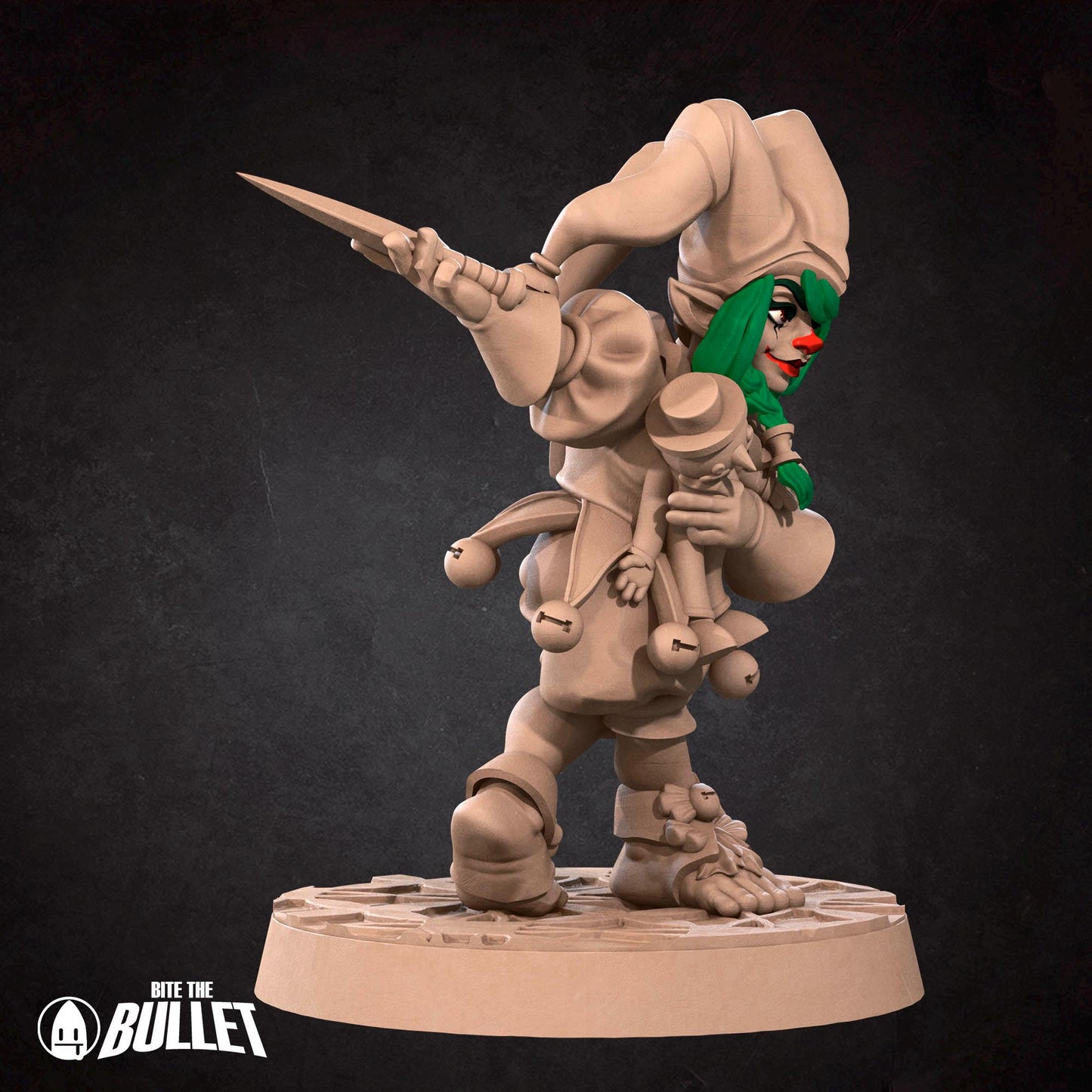 Halfling Daggerthrower | Horror Circus | Bite The Bullet | 35mm Scale | Resin Printed Tabletop RPG Miniature Figures | DND | 5E