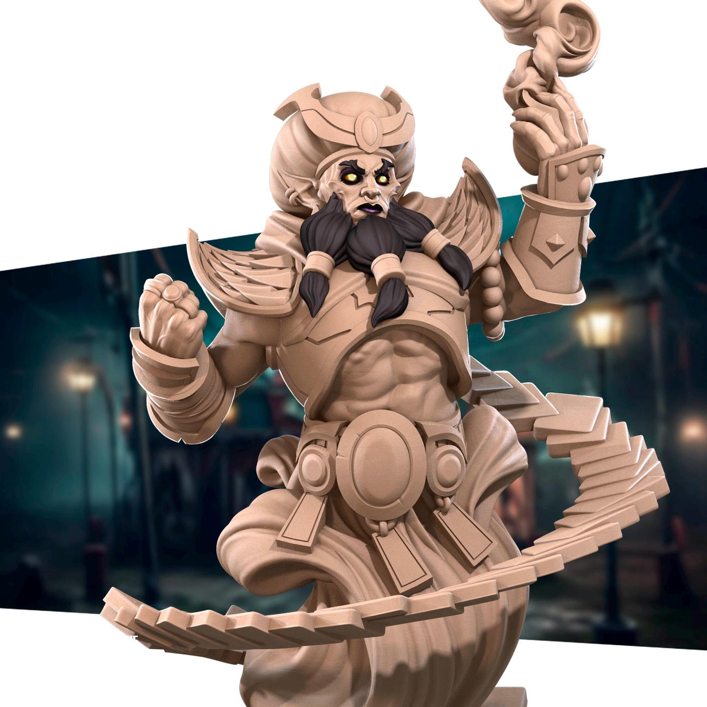 Djinn Diviner | Horror Circus | Bite The Bullet | 35mm Scale | Resin Printed Tabletop RPG Miniature Figures | DND | 5E