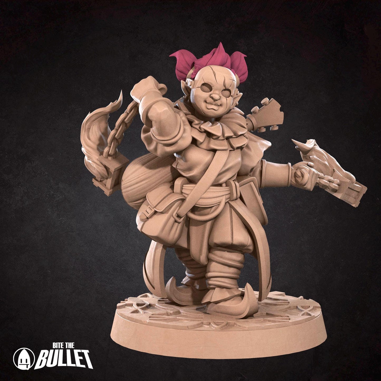 Dwarf Firejuggler | Horror Circus | Bite The Bullet | 35mm Scale | Resin Printed Tabletop RPG Miniature Figures | DND | 5E