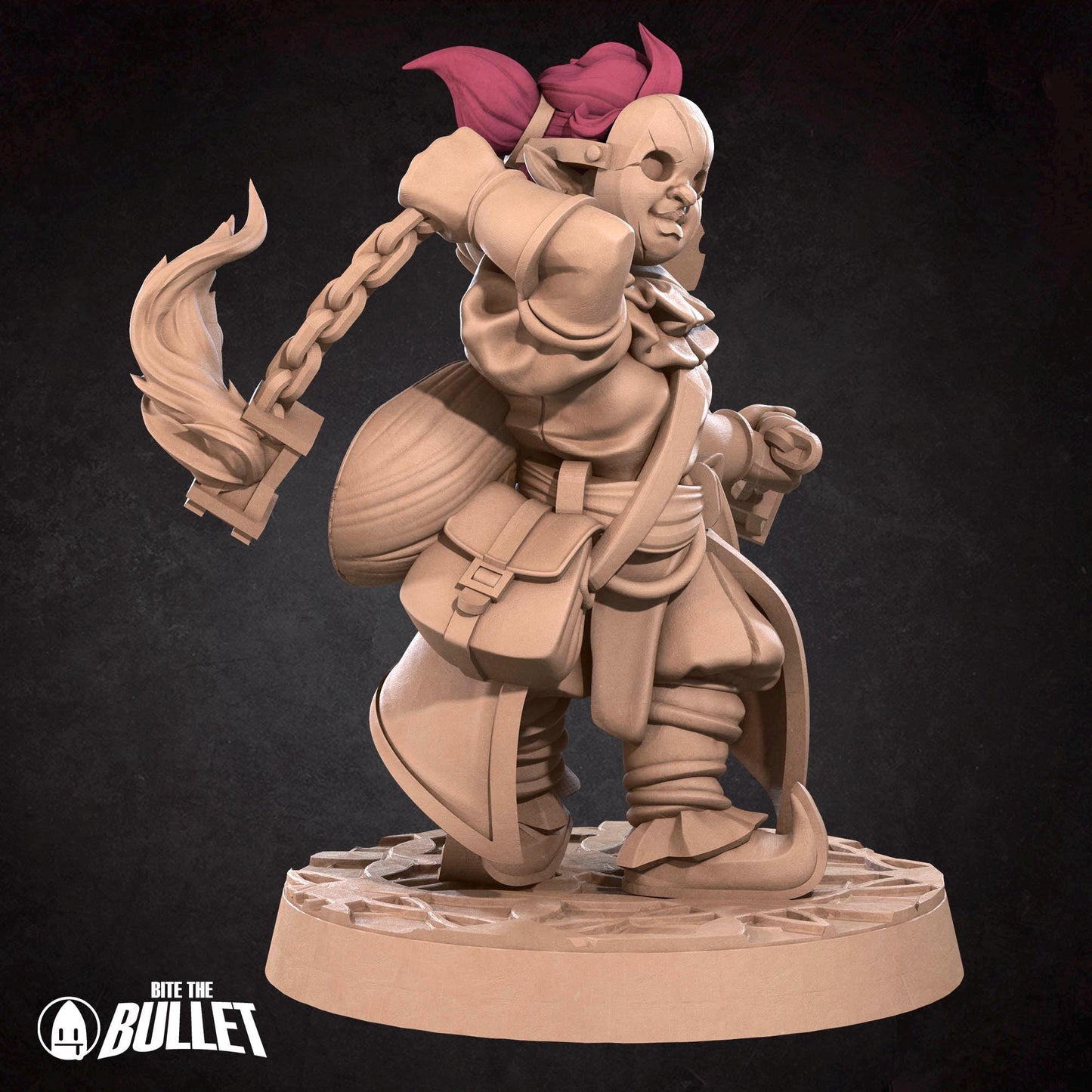 Dwarf Firejuggler | Horror Circus | Bite The Bullet | 35mm Scale | Resin Printed Tabletop RPG Miniature Figures | DND | 5E