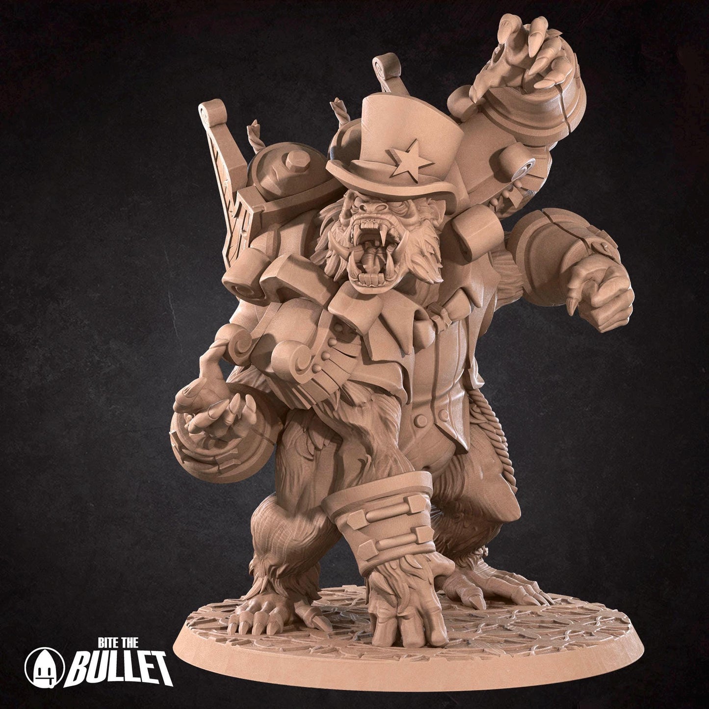 Girallon Ringmaster | Horror Circus | Bite The Bullet | 35mm Scale | Resin Printed Tabletop RPG Miniature Figures | DND | 5E