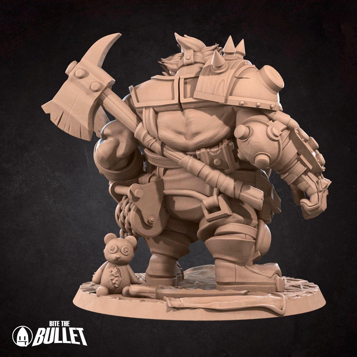 Junkhog Clown | Horror Circus | Bite The Bullet | 35mm Scale | Resin Printed Tabletop RPG Miniature Figures | DND | 5E