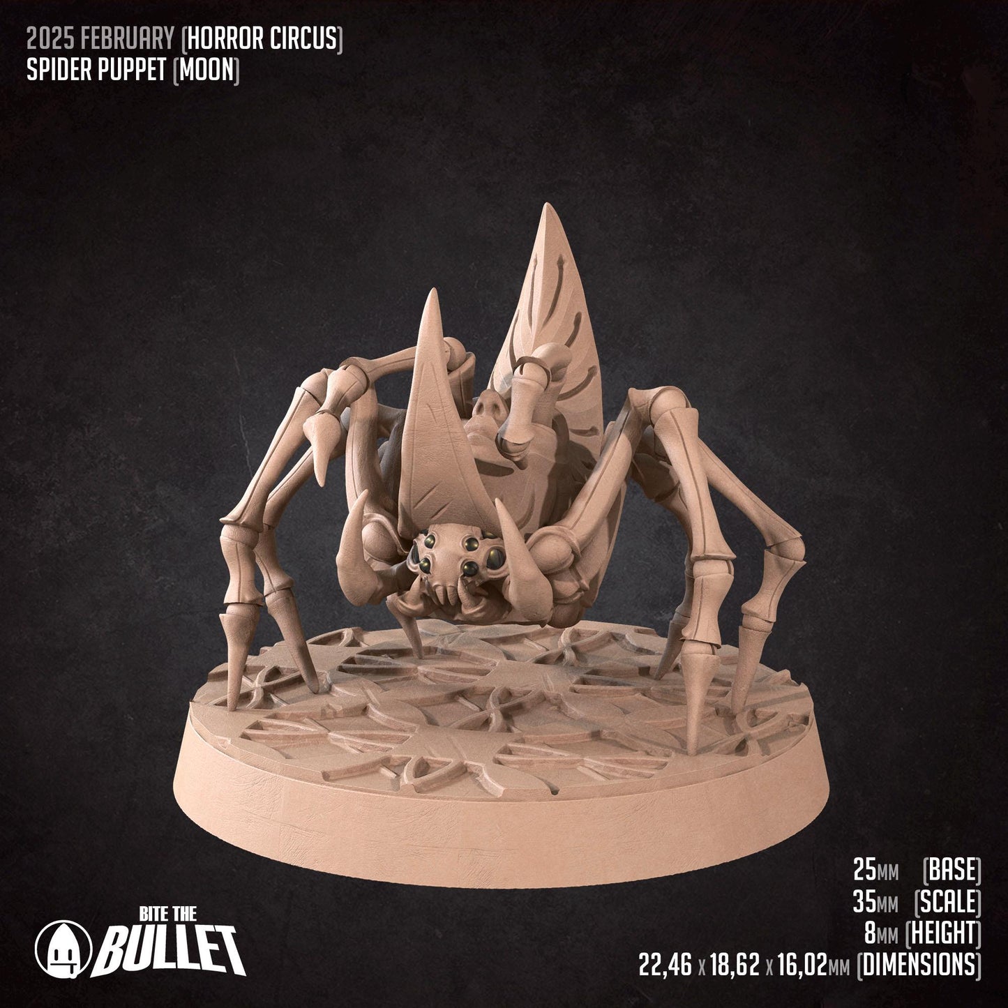 Spider Puppets | Horror Circus | Bite The Bullet | 35mm Scale | Resin Printed Tabletop RPG Miniature Figures | DND | 5E