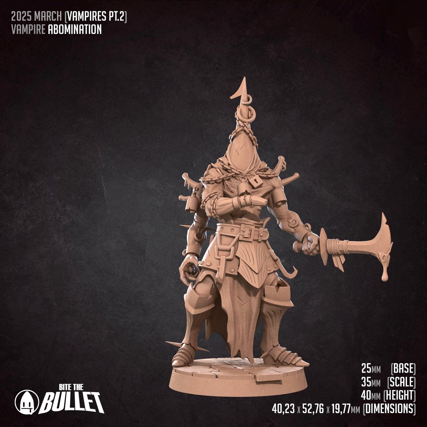 Abomination | Vampires Pt. 2 | Bite The Bullet | 35mm Scale | Resin Printed Tabletop RPG Miniature Figures | DND | 5E