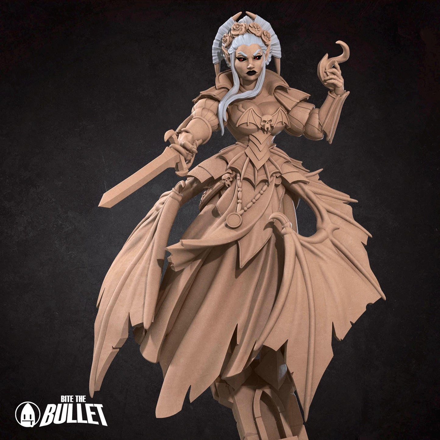 Vampire Witch | Vampires Pt. 2 | Bite The Bullet | 35mm Scale | Resin Printed Tabletop RPG Miniature Figures | DND | 5E