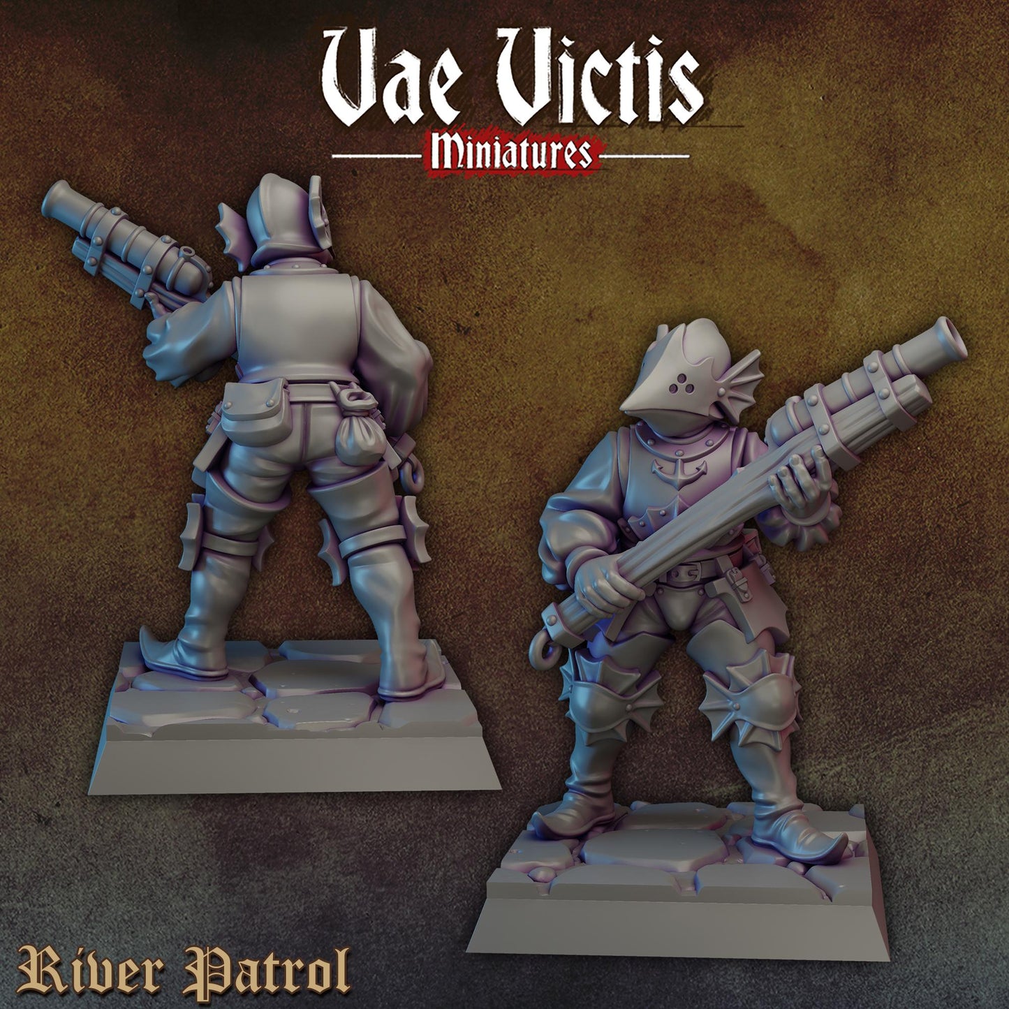 River Patrol Set | Vae Victis Miniatures | 32mm Scale Resin Printed Tabletop RPG Figures for Tabletop Roleplaying or Wargaming