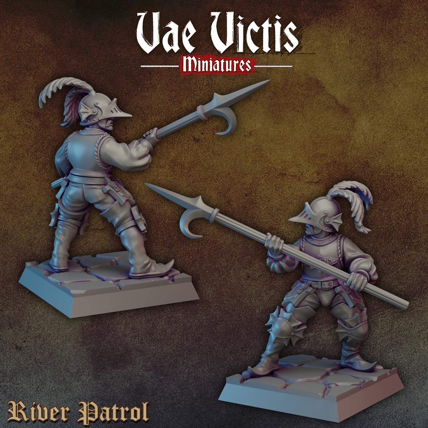 River Patrol Set | Vae Victis Miniatures | 32mm Scale Resin Printed Tabletop RPG Figures for Tabletop Roleplaying or Wargaming
