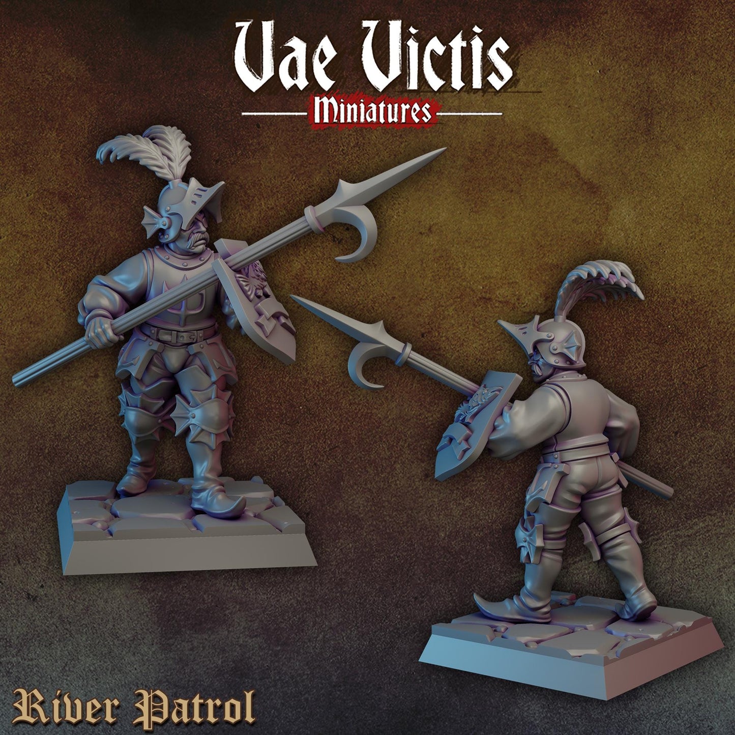 River Patrol Set | Vae Victis Miniatures | 32mm Scale Resin Printed Tabletop RPG Figures for Tabletop Roleplaying or Wargaming