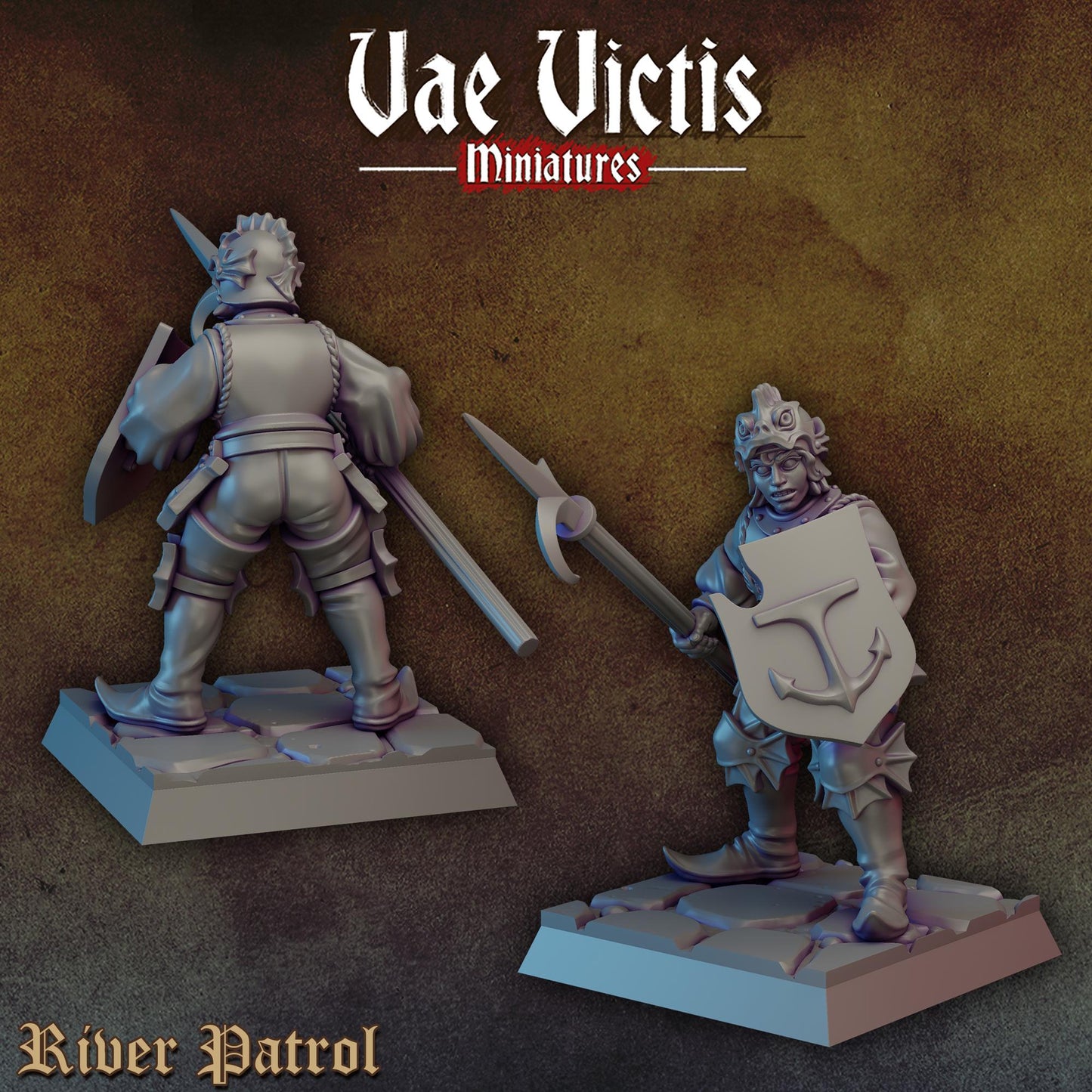 River Patrol Set | Vae Victis Miniatures | 32mm Scale Resin Printed Tabletop RPG Figures for Tabletop Roleplaying or Wargaming