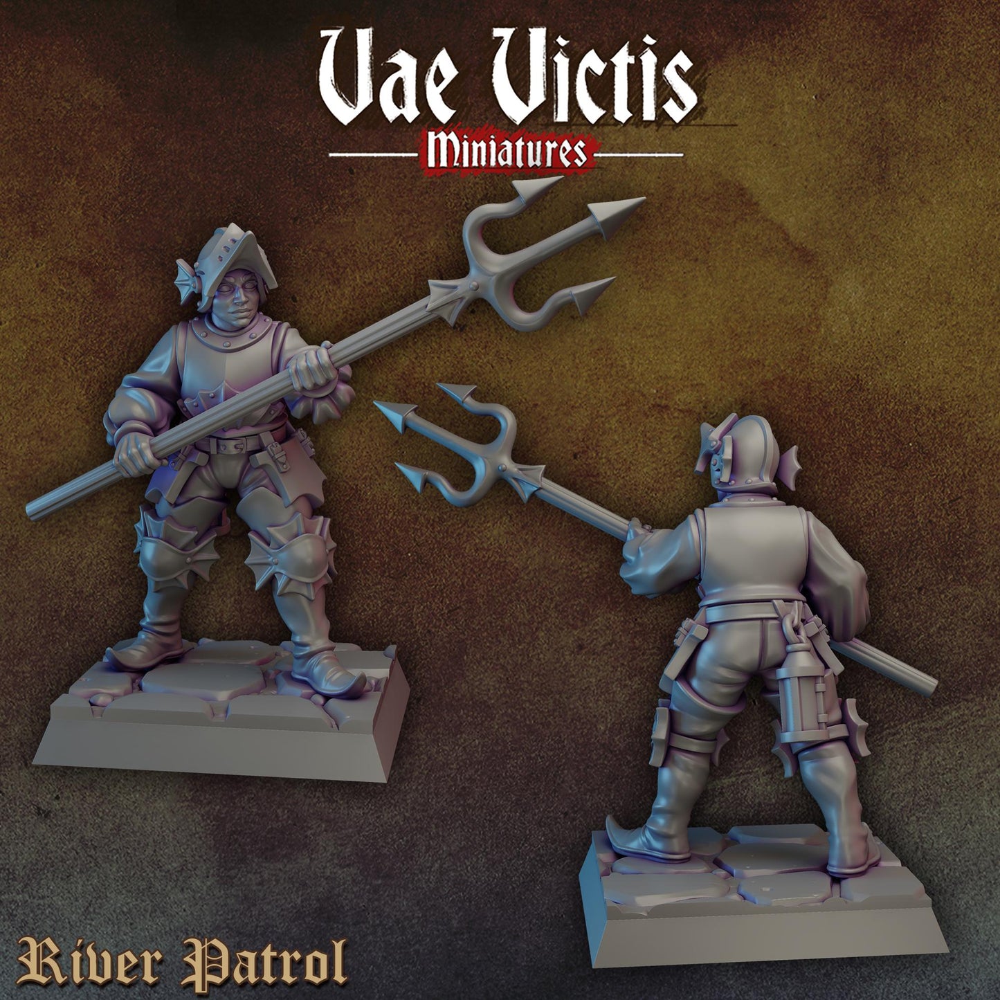 River Patrol Set | Vae Victis Miniatures | 32mm Scale Resin Printed Tabletop RPG Figures for Tabletop Roleplaying or Wargaming
