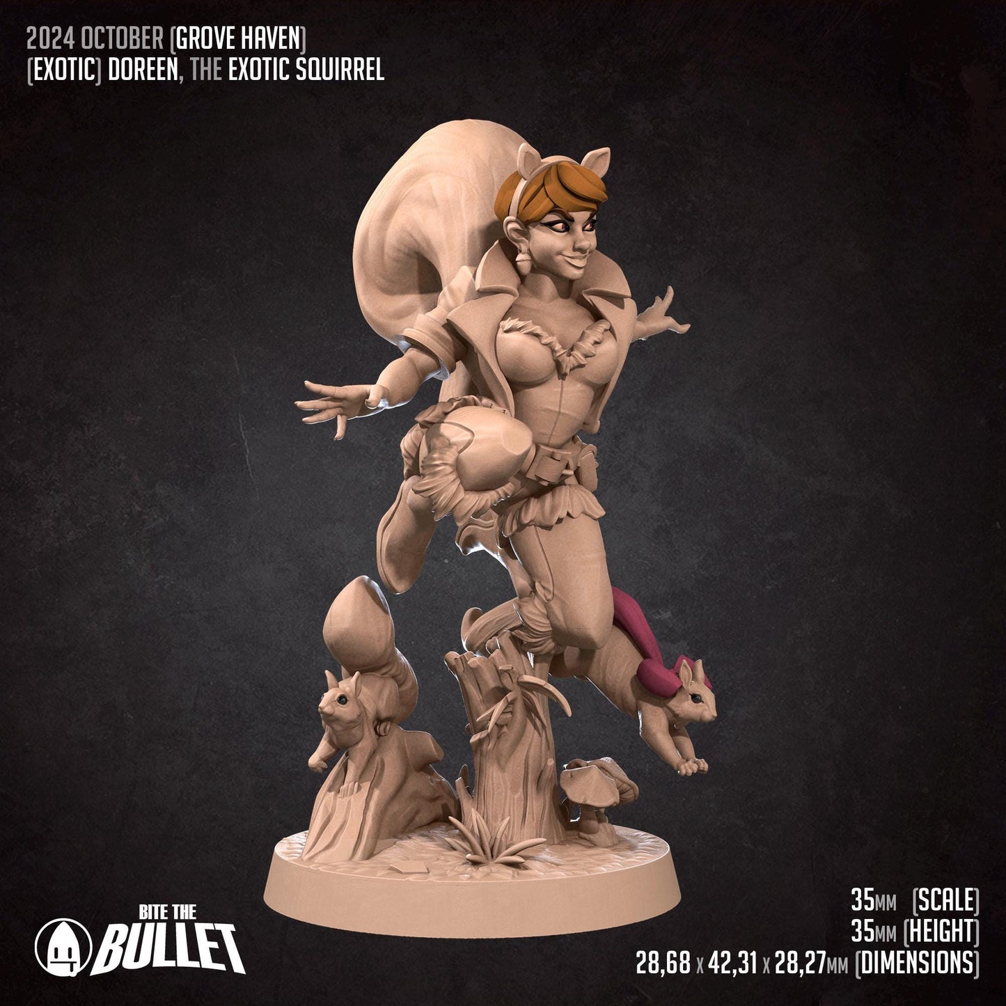 Doreen | Grove Haven | Bite The Bullet | 35mm Scale | Resin Printed Tabletop RPG Miniature Figures | DND | 5E