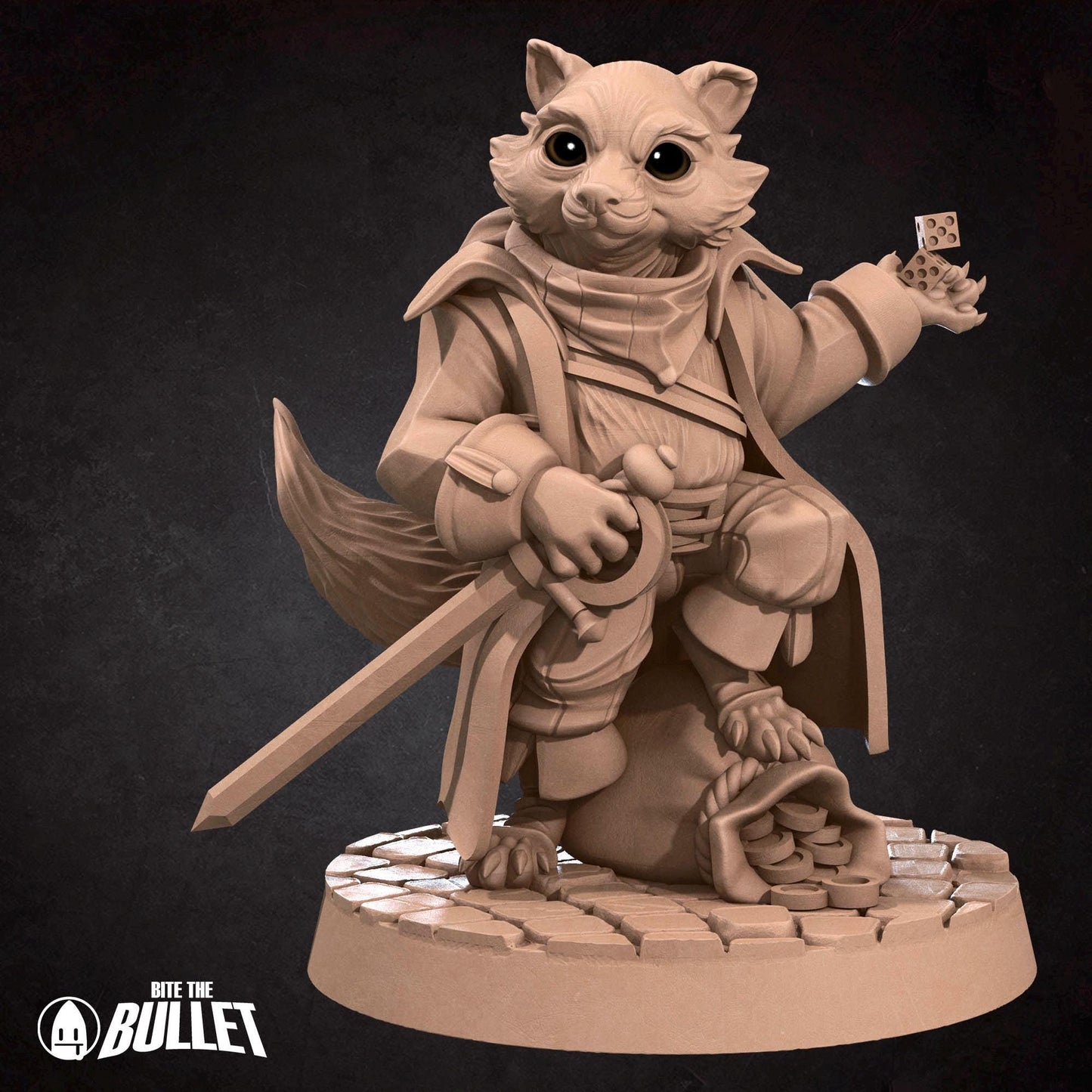 Raccoonfolk Thief | Grove Haven | Bite The Bullet | 35mm Scale | Resin Printed Tabletop RPG Miniature Figures | DND | 5E