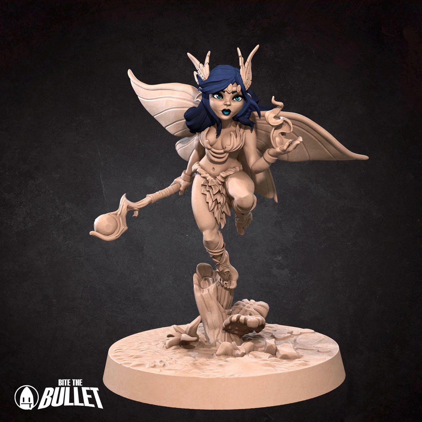 Pixie Druid | Pixies | Bite The Bullet | 35mm Scale | Resin Printed Tabletop RPG Miniature Figures | DND | 5E