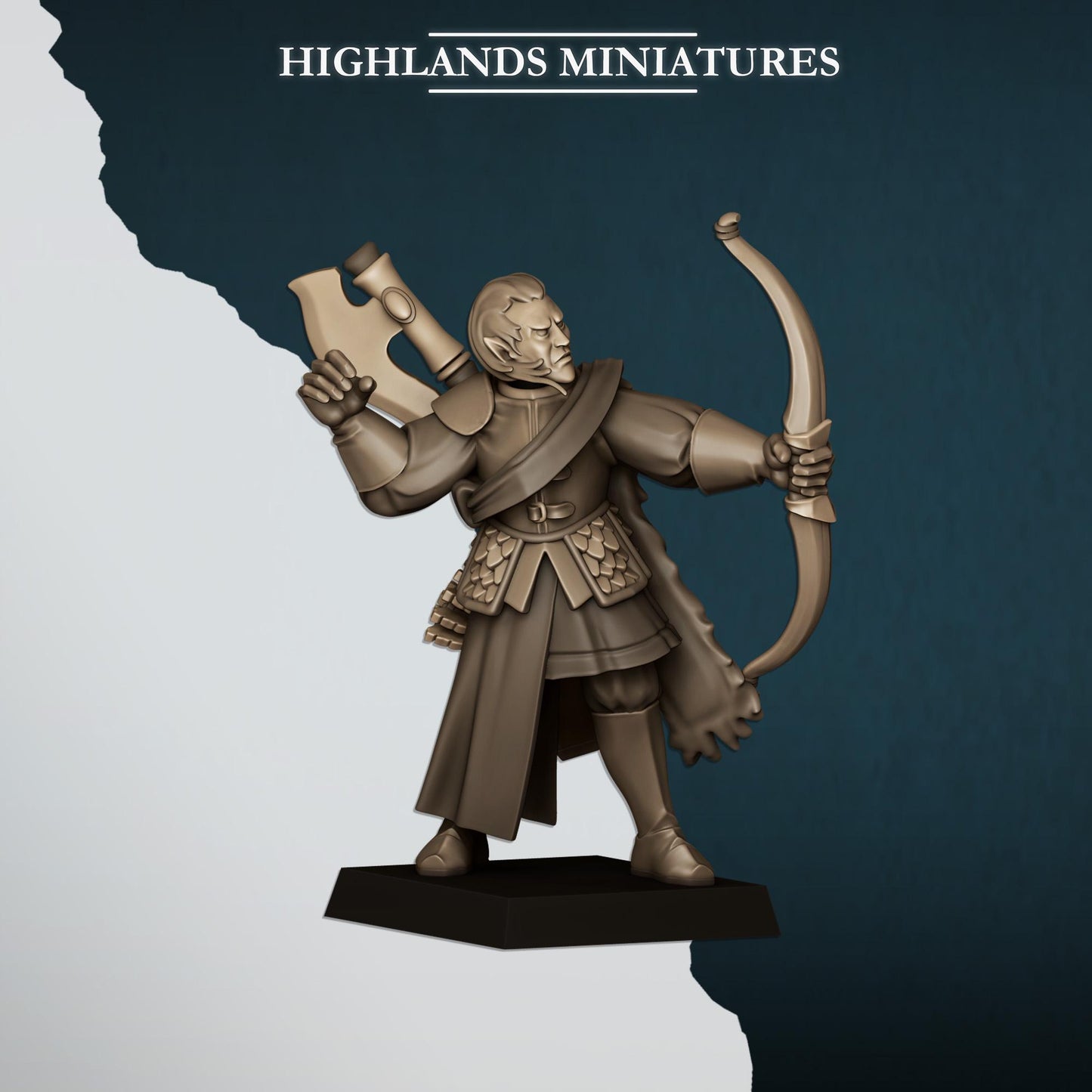 Nemean Lions With Bows | Nemean | Highland Miniatures | 32mm Scale Resin Tabletop RPG Figures for Roleplaying and Wargaming