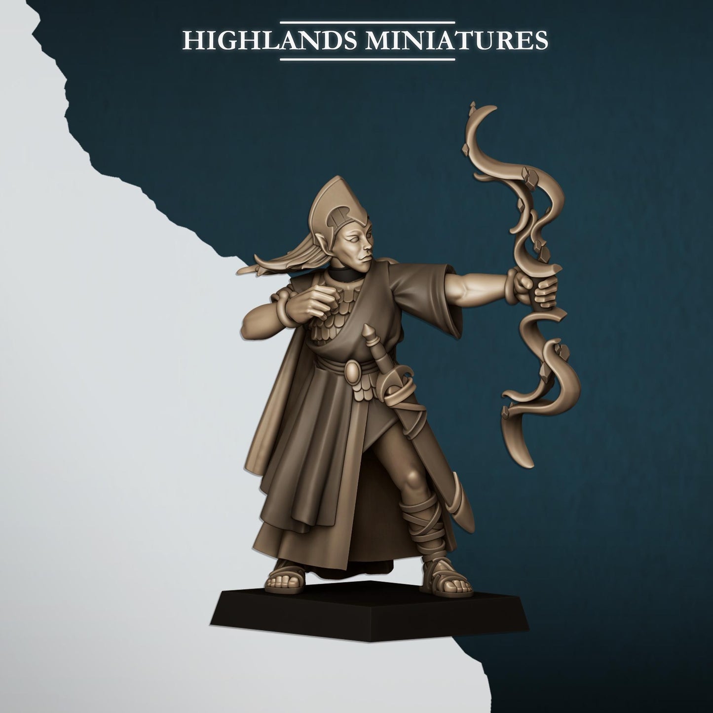 Aegean Maids | Aegean Elves | Highland Miniatures | 32mm Scale Resin Tabletop RPG Figures for Roleplaying and Wargaming