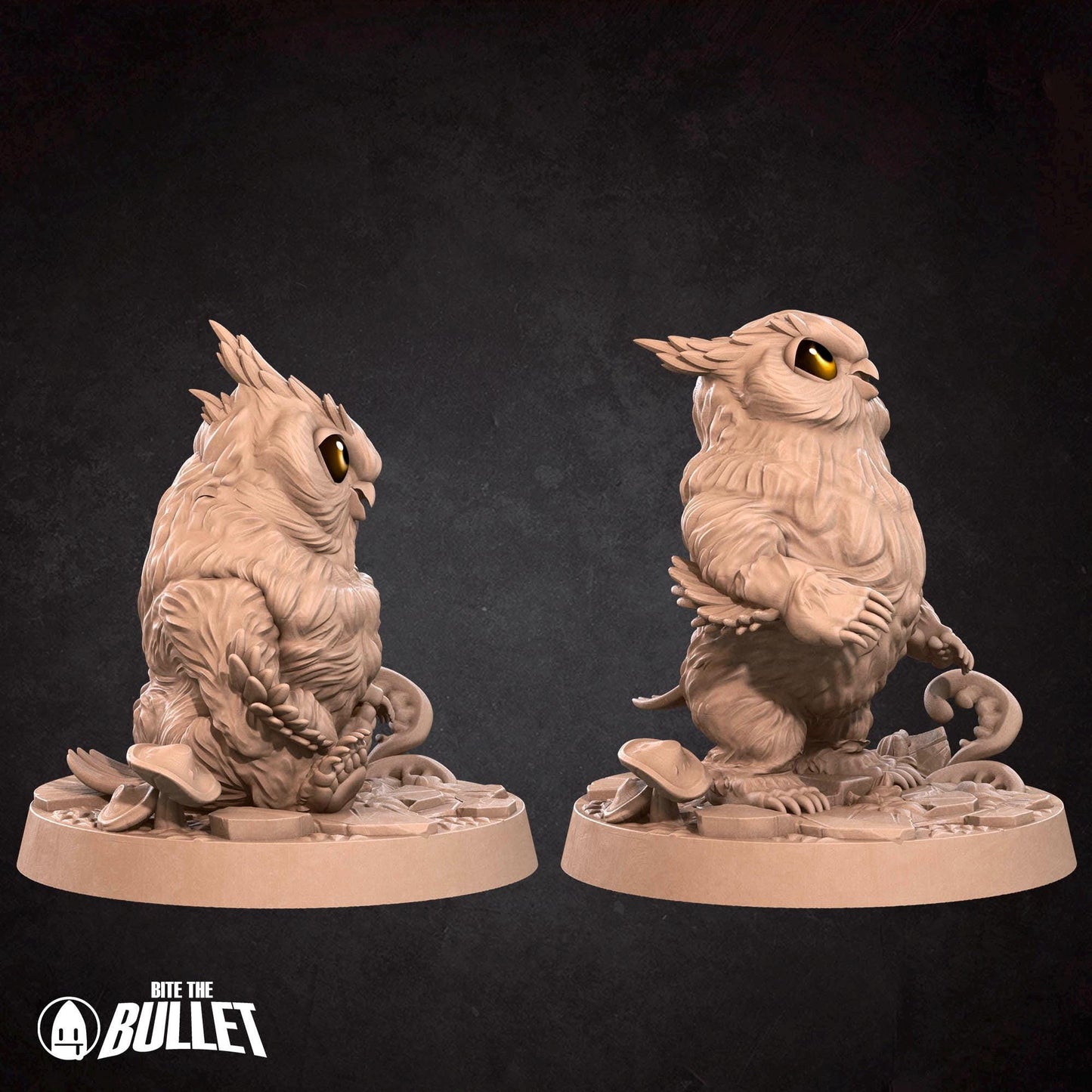 Owlbear Cubs | Iconic Monsters | Bite The Bullet | 35mm Scale | Resin Printed Tabletop RPG Miniature Figures | DND | 5E