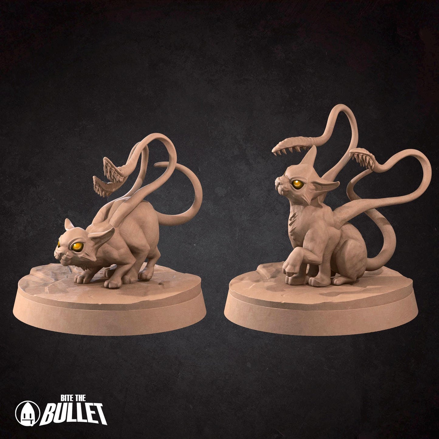 Displacer Kittens | Iconic Monsters | Bite The Bullet | 35mm Scale | Resin Printed Tabletop RPG Miniature Figures | DND | 5E