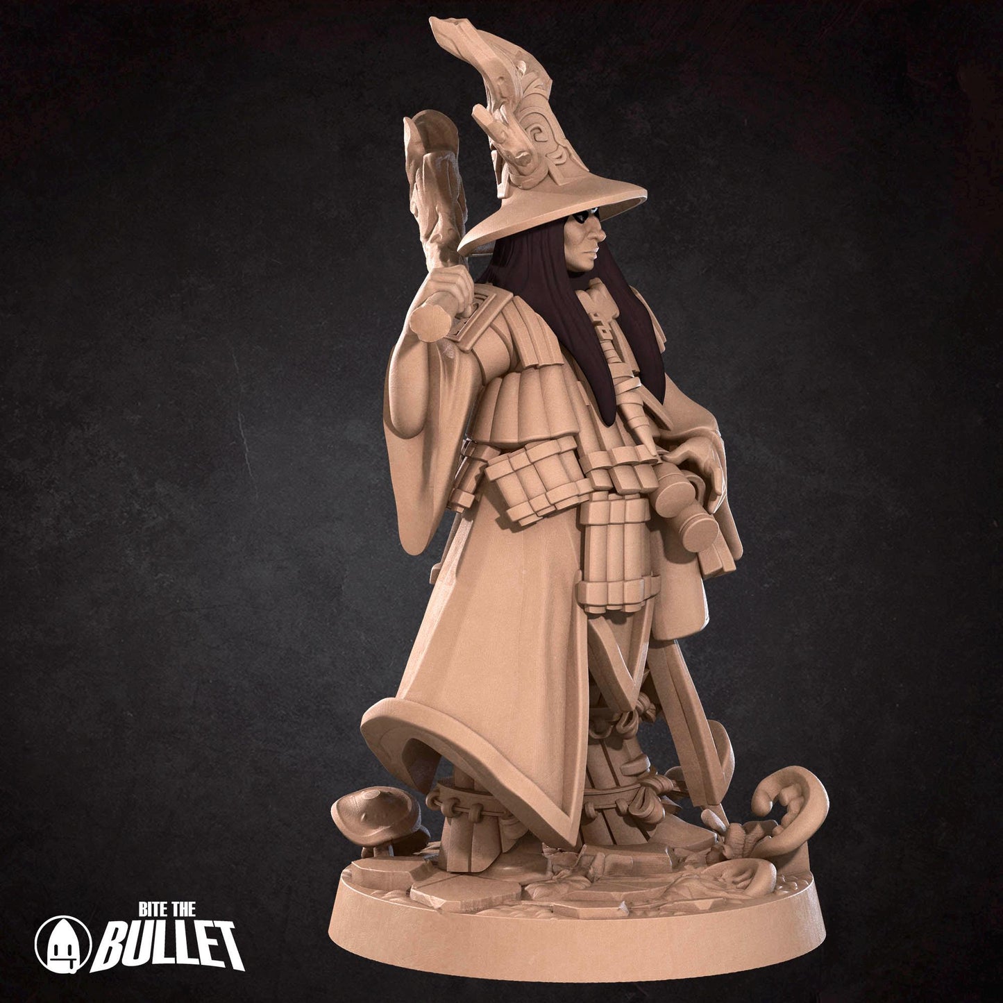 Human Animist With Deer Companion | Iconic Heroes | Bite The Bullet | 35mm Scale | Resin Printed Tabletop RPG Miniature Figures | DND | 5E