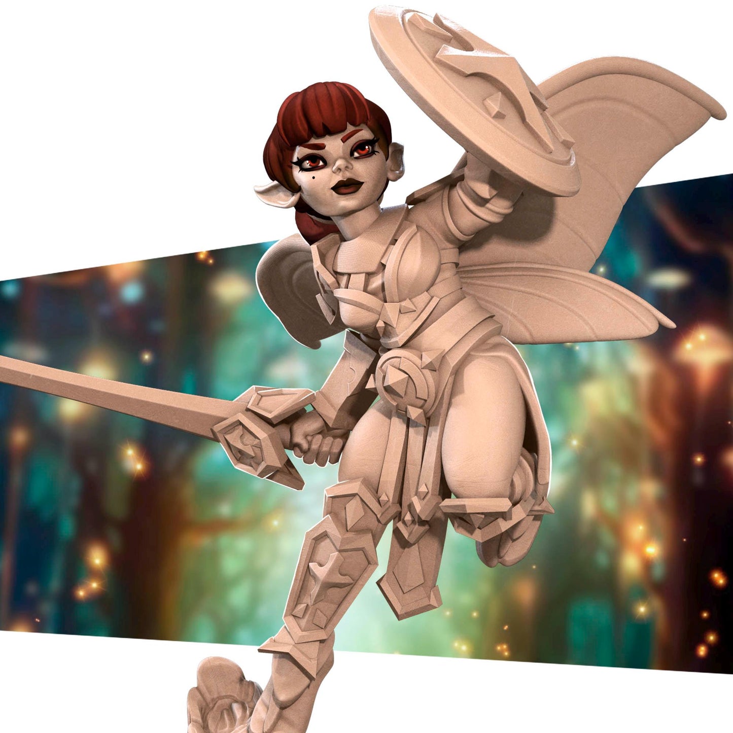Pixie Paladin | Pixies | Bite The Bullet | 35mm Scale | Resin Printed Tabletop RPG Miniature Figures | DND | 5E