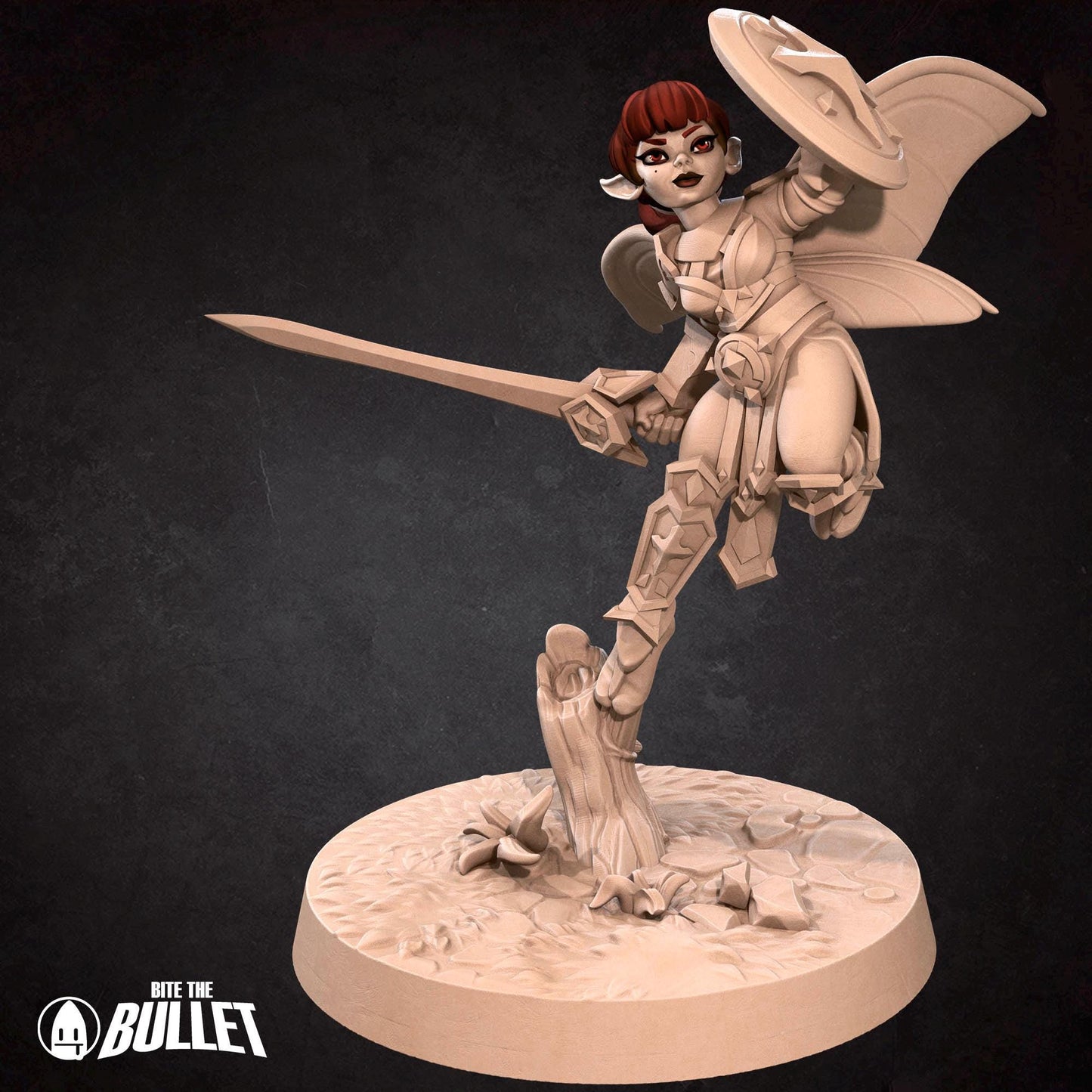 Pixie Paladin | Pixies | Bite The Bullet | 35mm Scale | Resin Printed Tabletop RPG Miniature Figures | DND | 5E