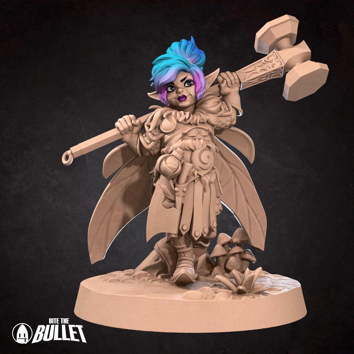 Pixie Warrior | Pixies | Bite The Bullet | 35mm Scale | Resin Printed Tabletop RPG Miniature Figures | DND | 5E