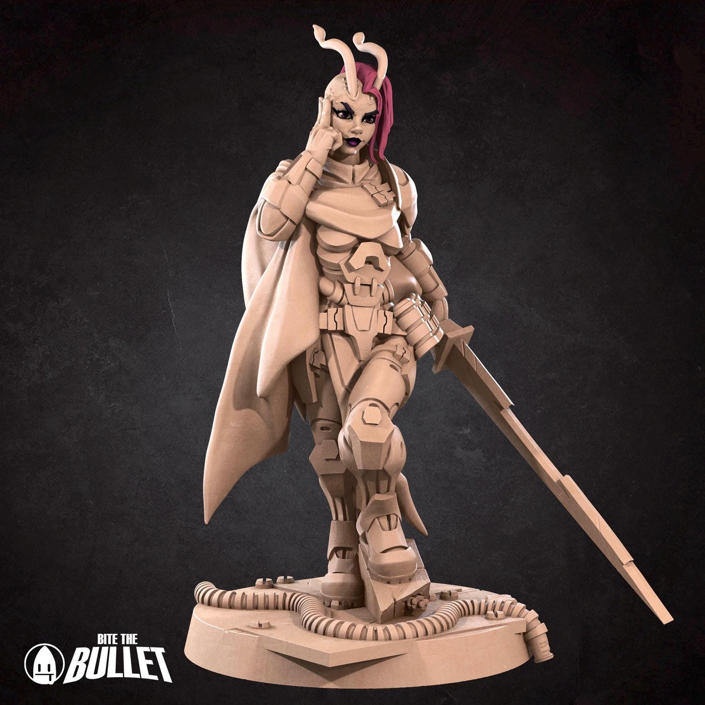 Antlien Solarian | Bullet Galaxy | Bite The Bullet | 35mm Scale | Resin Printed Tabletop RPG Miniature Figures | DND | 5E