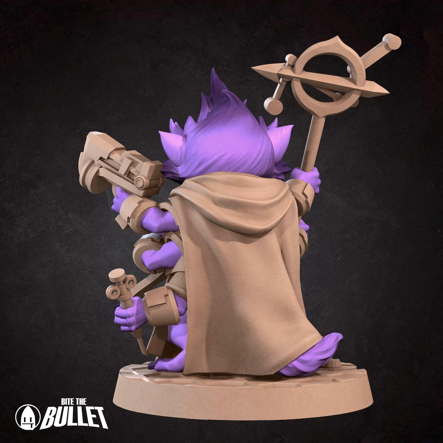 Furblin Biohacker | Bullet Galaxy | Bite The Bullet | 35mm Scale | Resin Printed Tabletop RPG Miniature Figures | DND | 5E