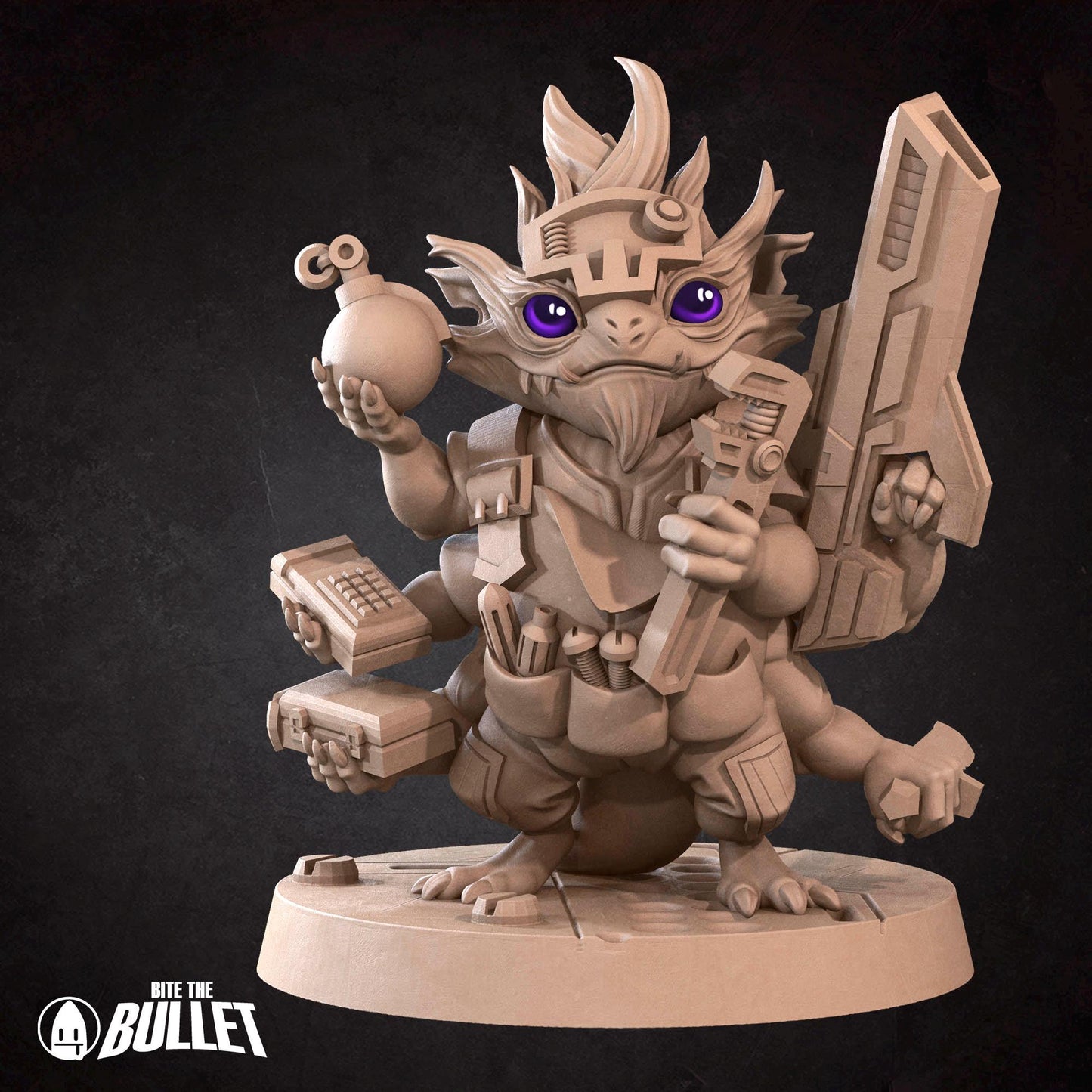 Furblin Mechanic | Bullet Galaxy | Bite The Bullet | 35mm Scale | Resin Printed Tabletop RPG Miniature Figures | DND | 5E