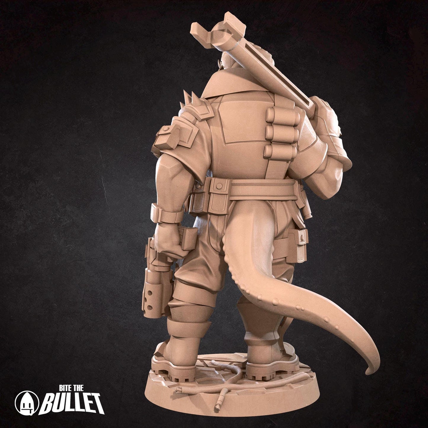 Space Lizard Mechanic | Bullet Galaxy | Bite The Bullet | 35mm Scale | Resin Printed Tabletop RPG Miniature Figures | DND | 5E